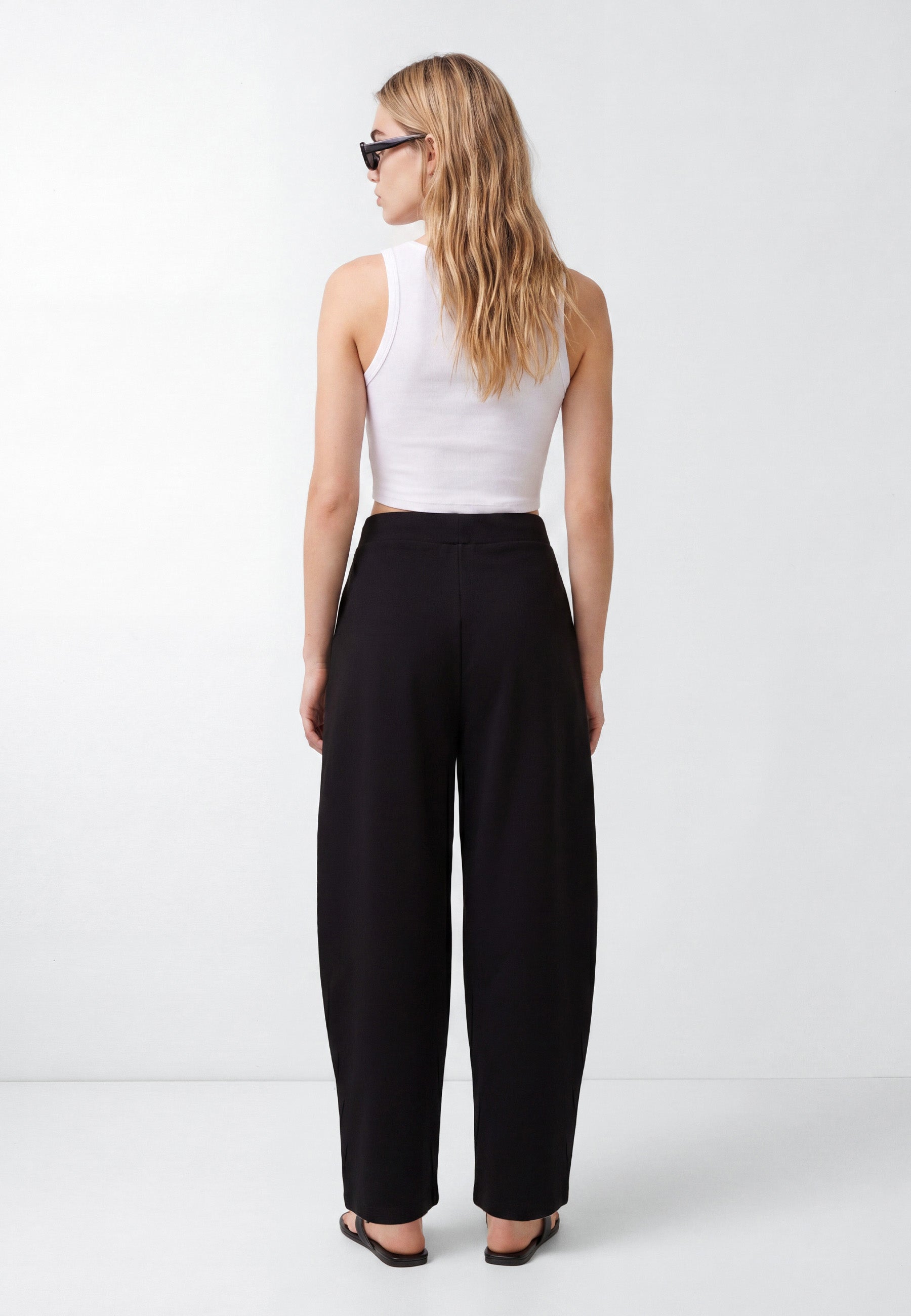 Knit Pants in Jet Black