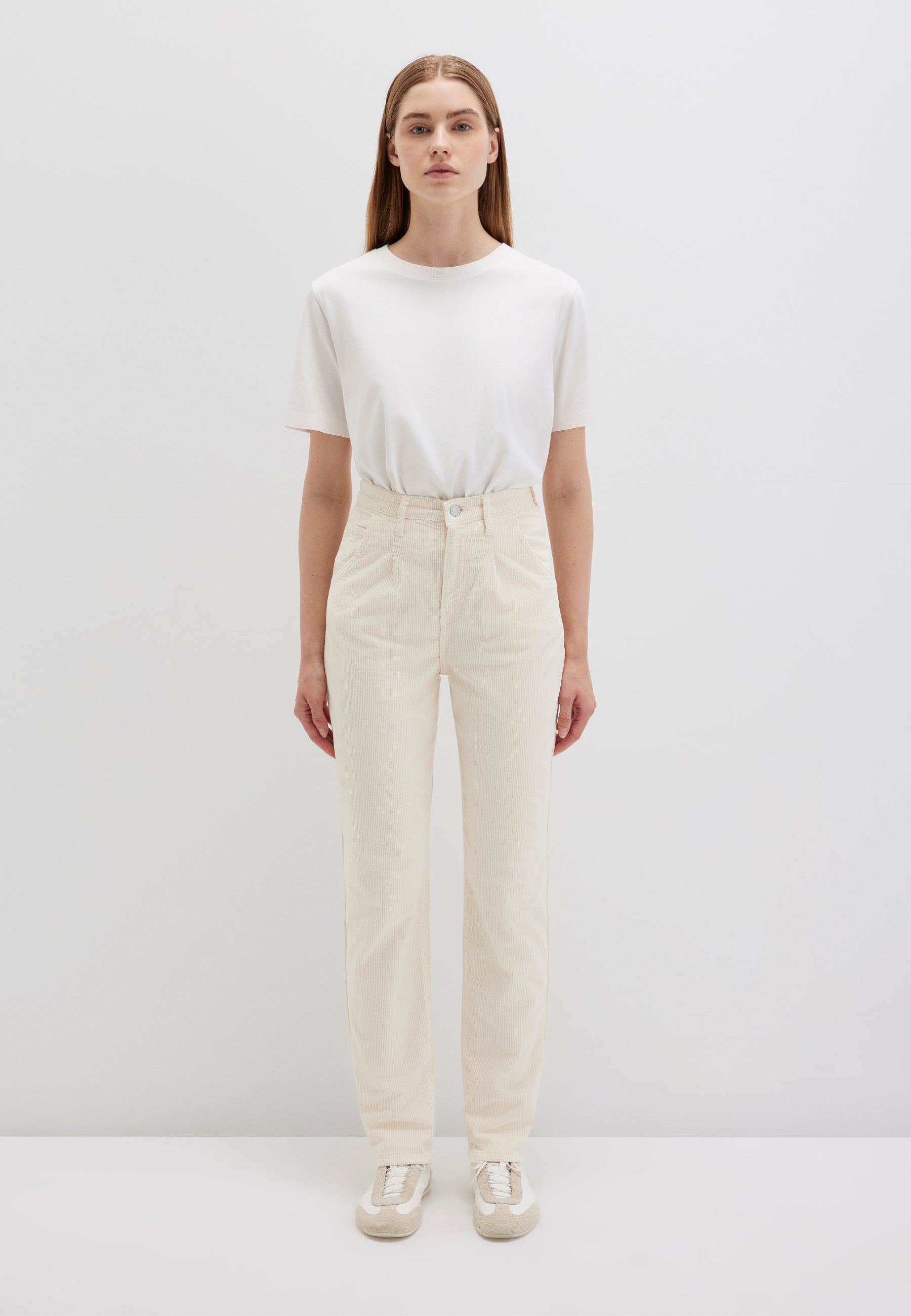 Laura in Angora Cord Hosen Mavi