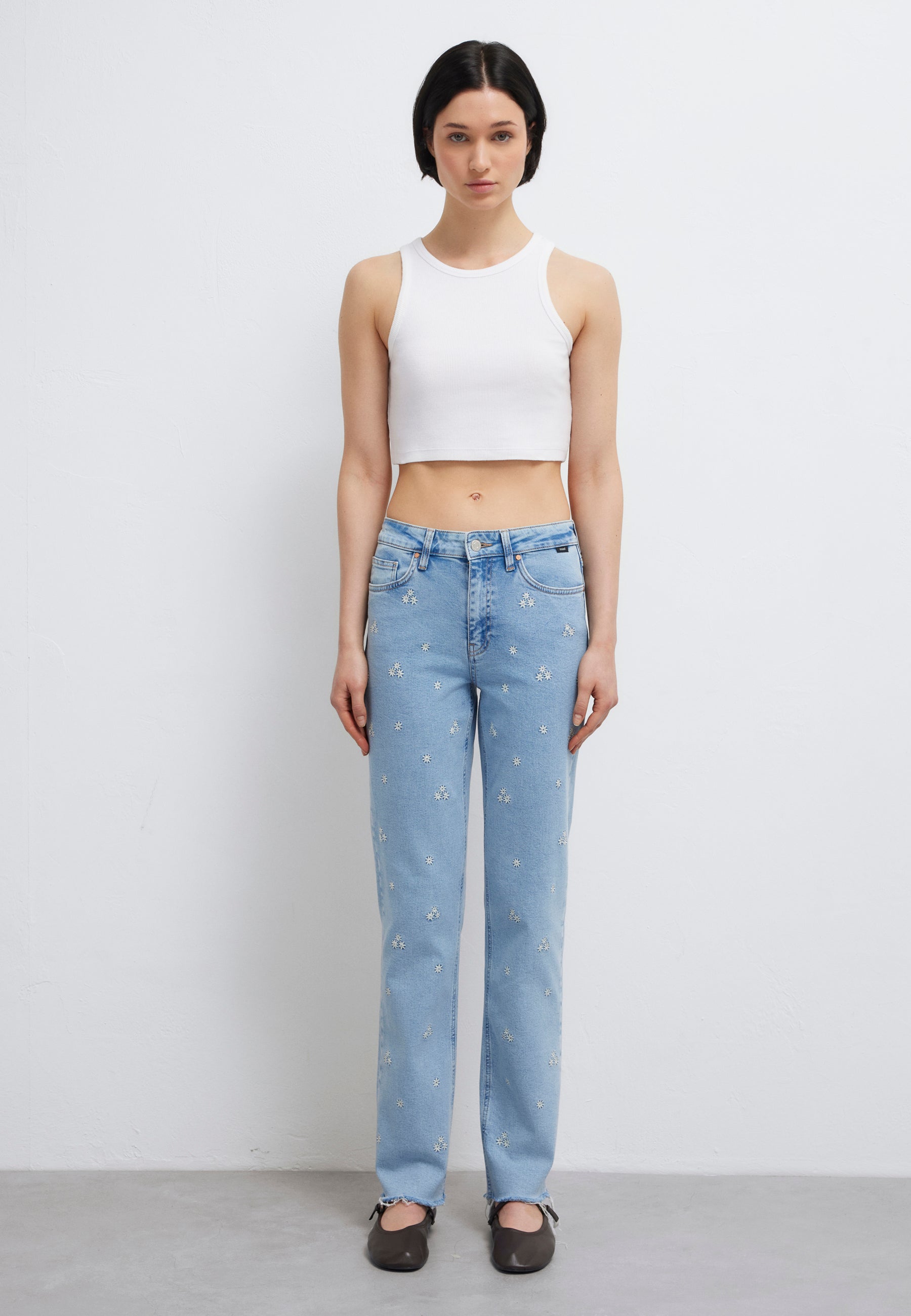 New York in Lt Blue Denim Jeans Mavi