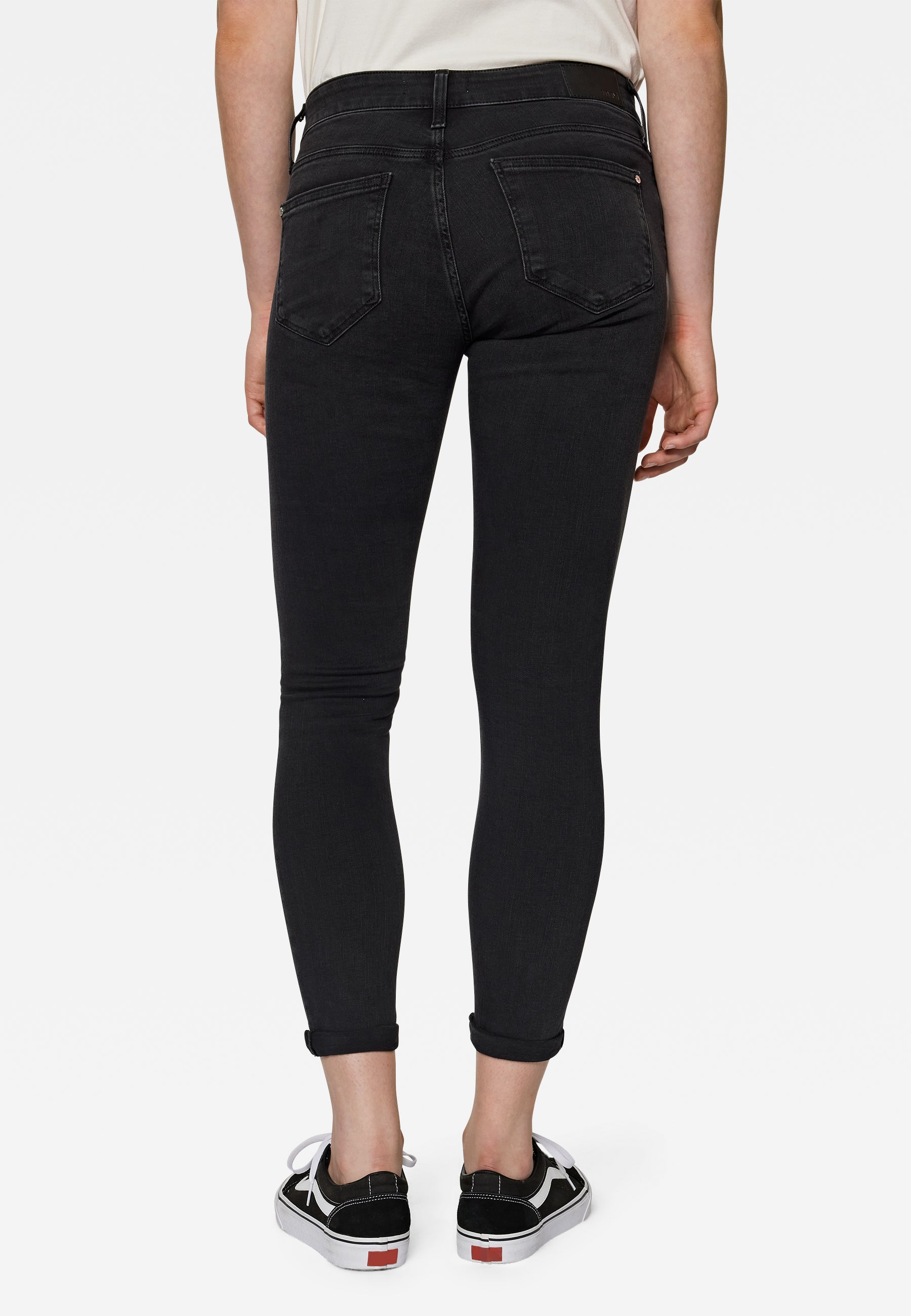 Lexy in Mid Smoke Glam Jeans Mavi