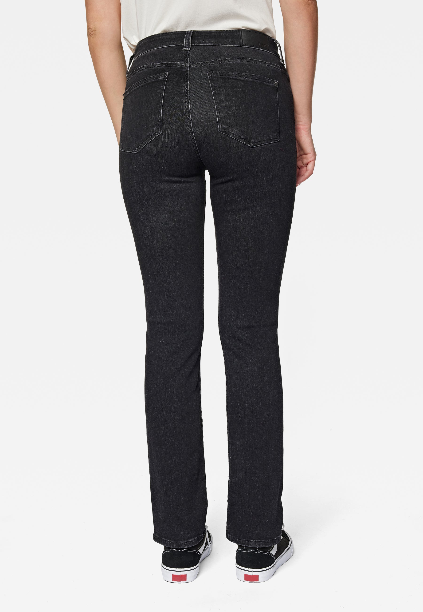 Kendra in Smoke Brushed Glam Jeans Mavi   