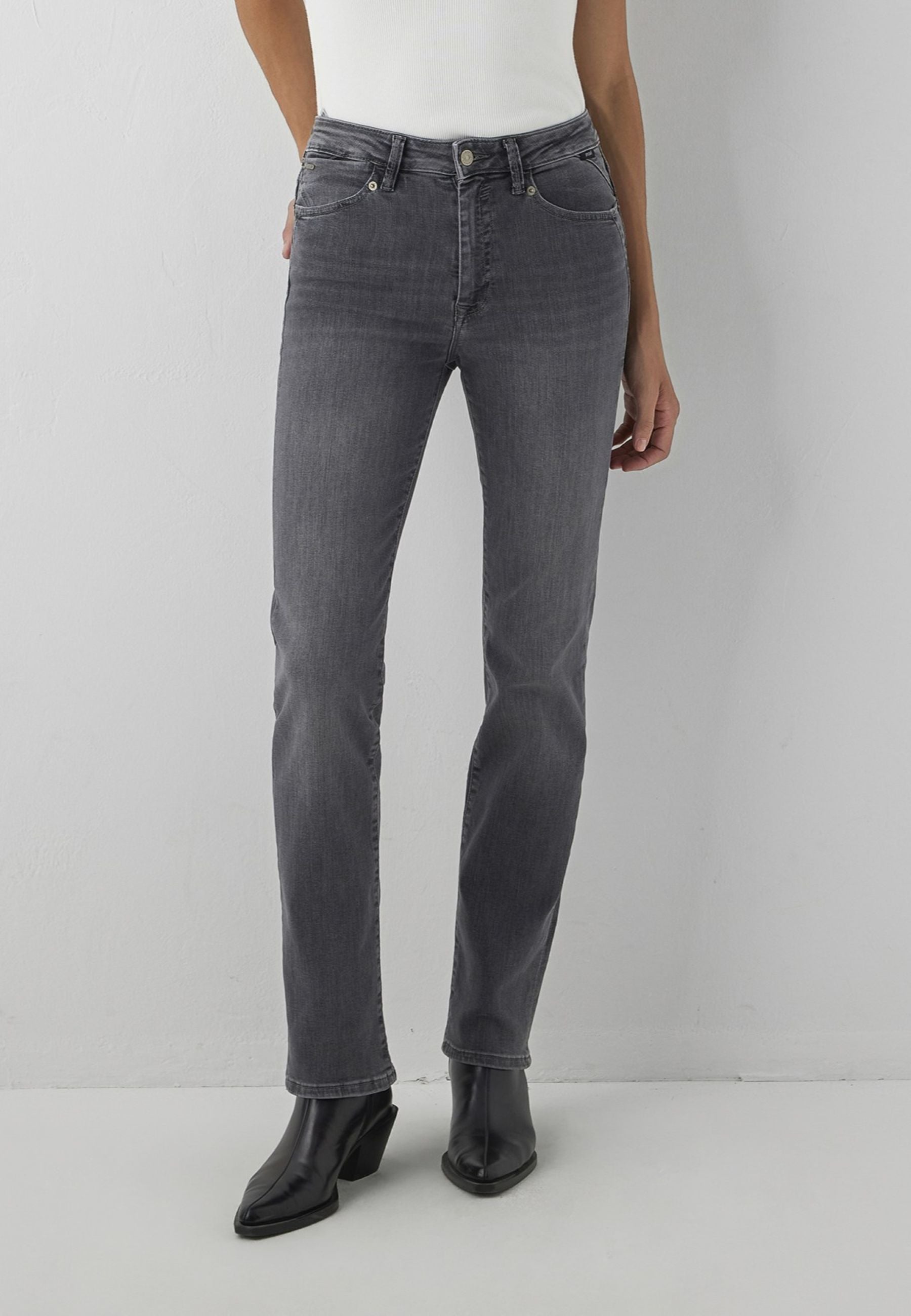 Jeans Kendra in Lt Smoke Brushed Glam Jeans Mavi