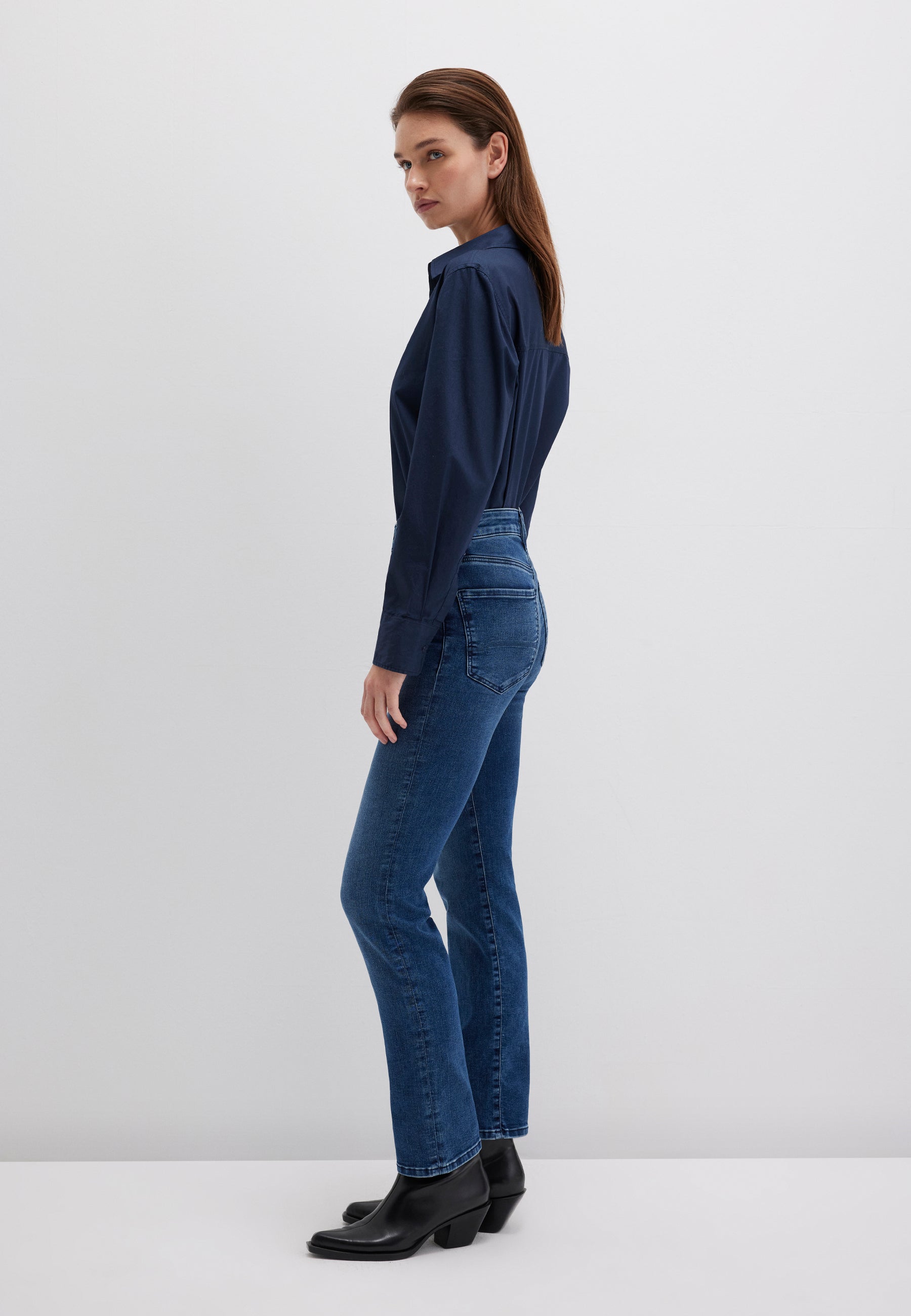 Long Sleeve Shirt in Navy Blazer Hemden Mavi