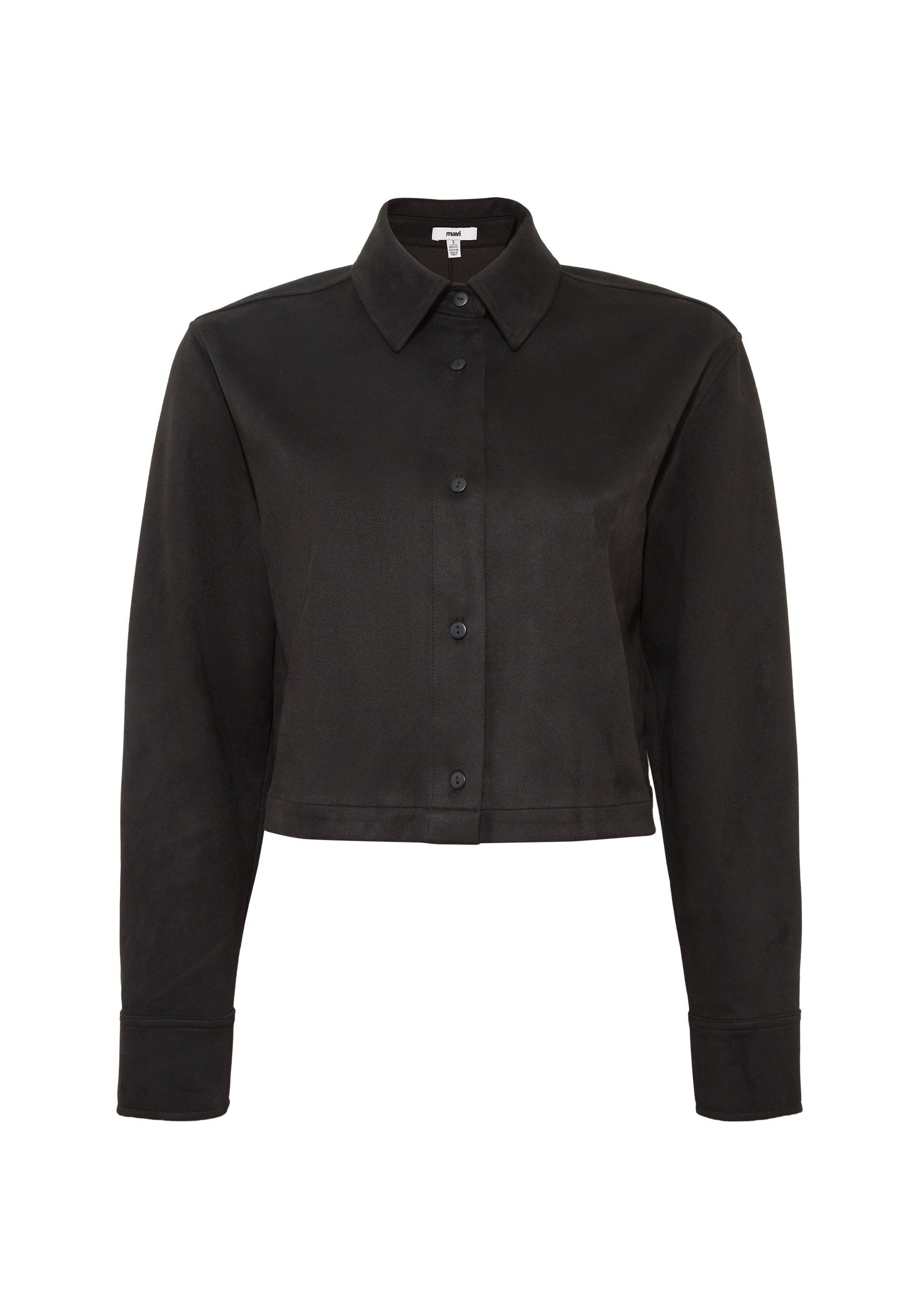 Long Sleeve Woven Shirt in Black Hemden Mavi