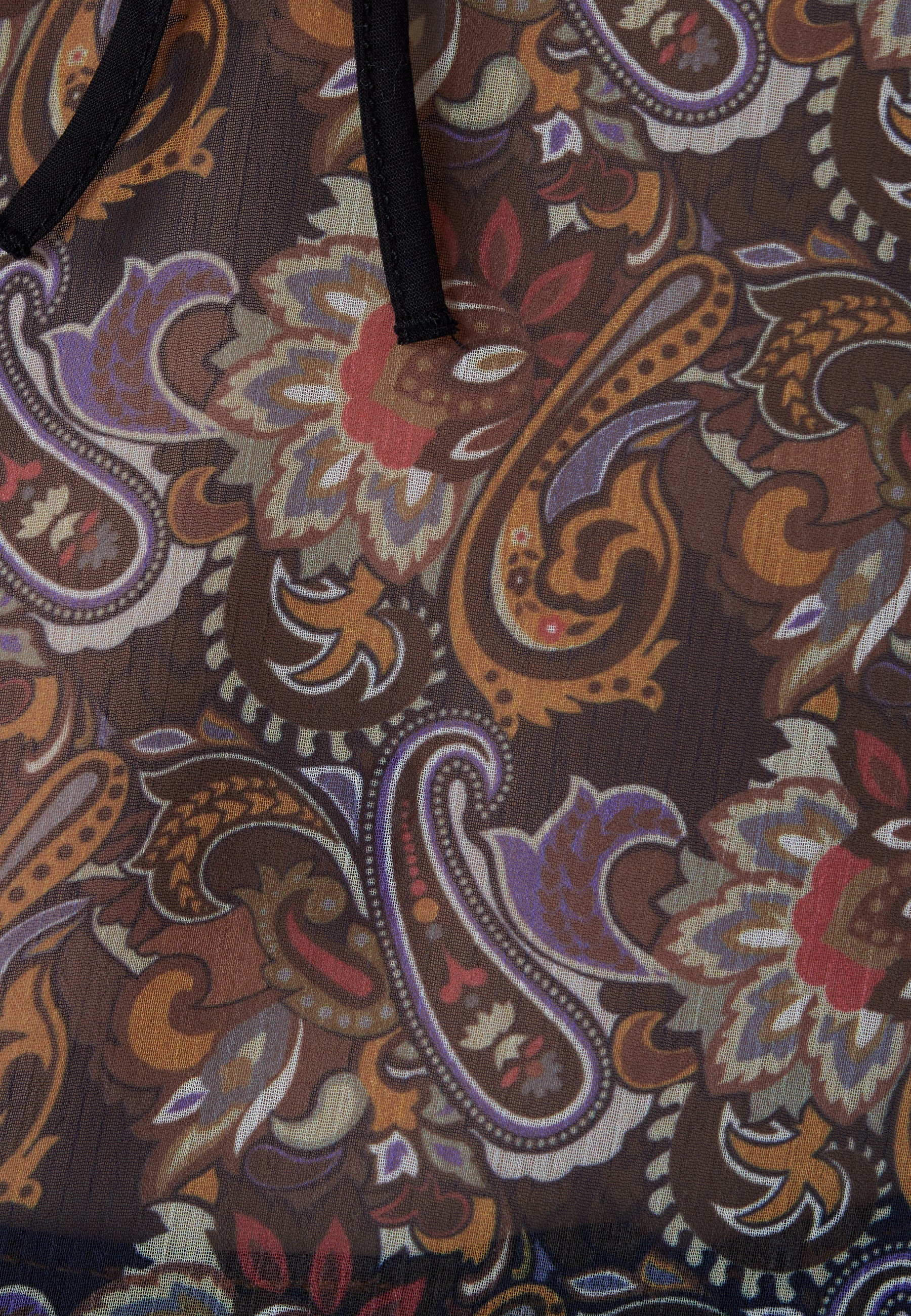 Bluse Paisley in Paisley Print Hemden Mavi