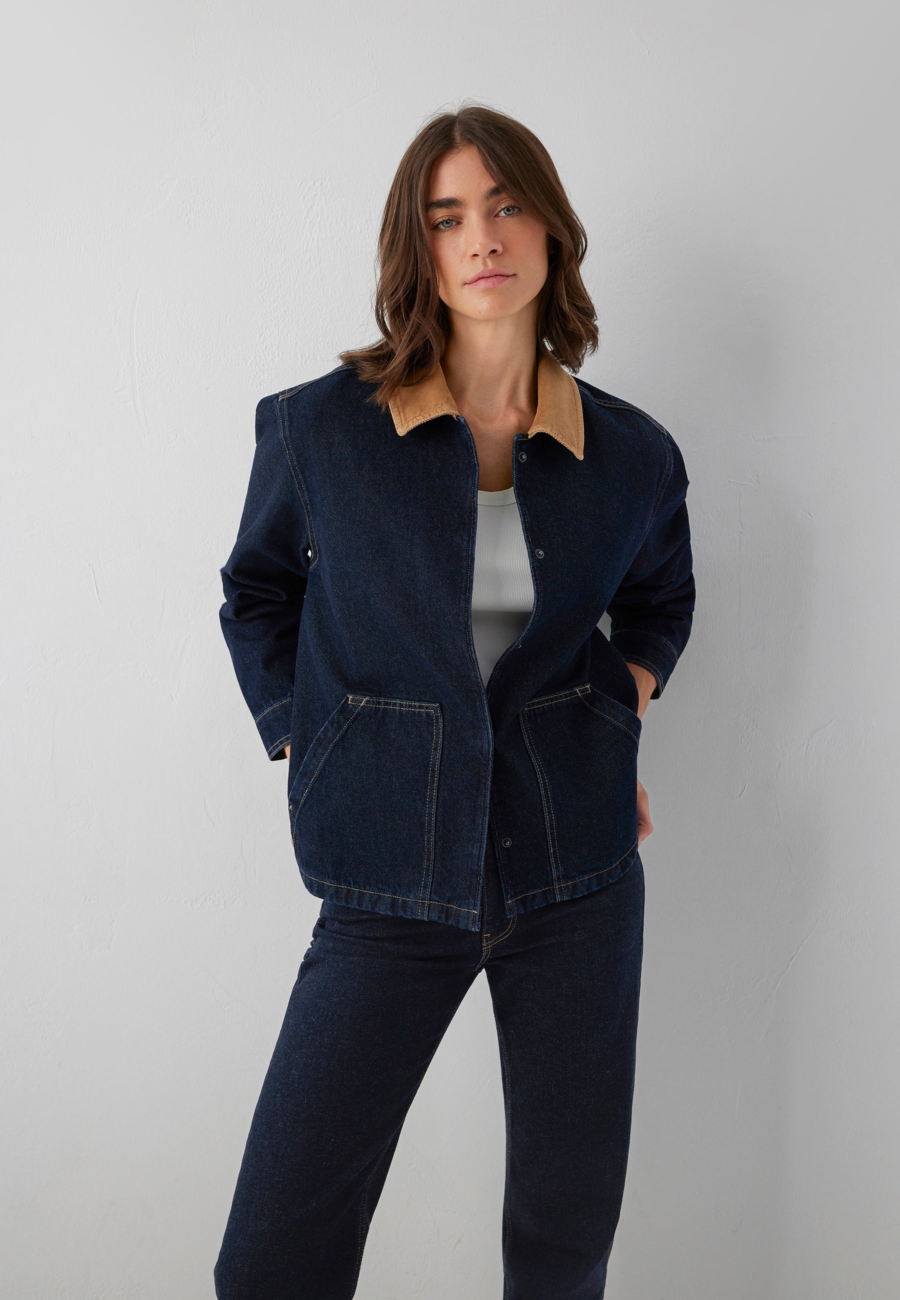 Jeansjacke Lettie in Rinse Denim