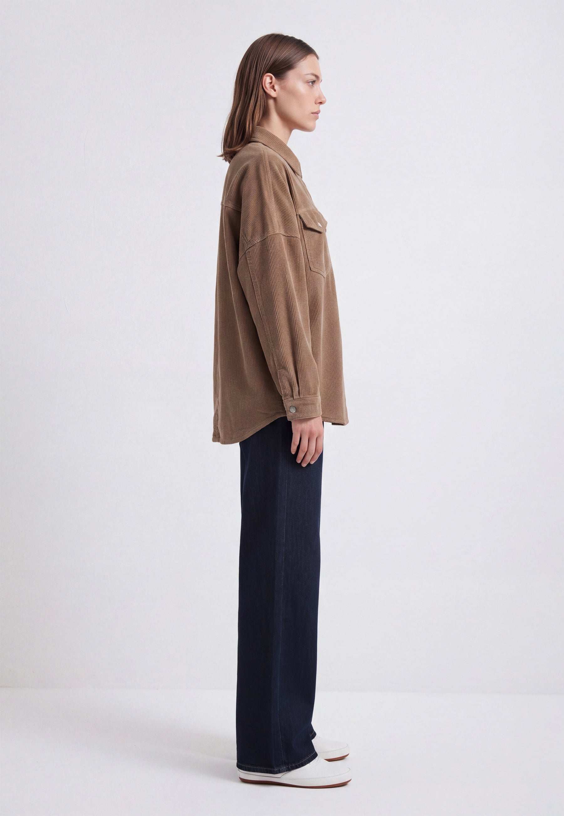 Overshirt Fiona in Dune Corduroy
