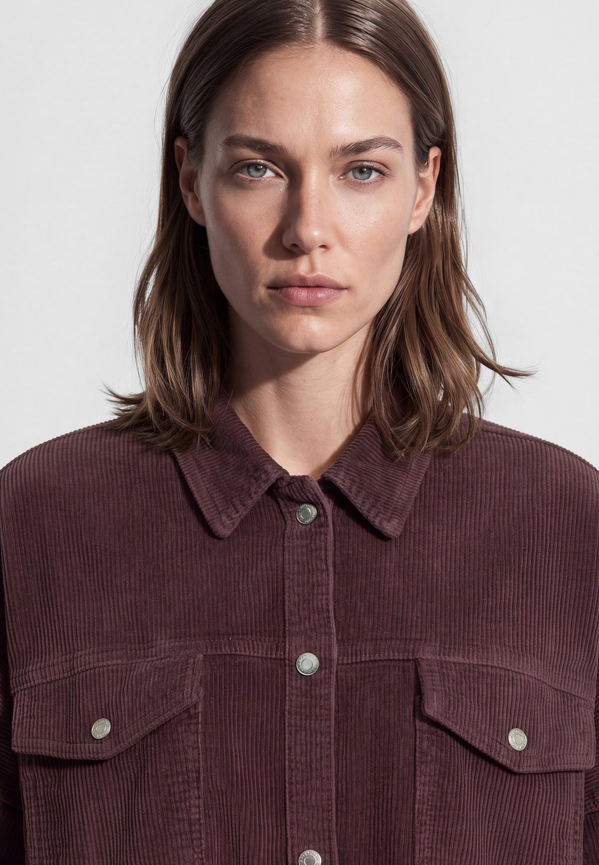 Overshirt Fiona in Sparrow Corduroy Hemden Mavi