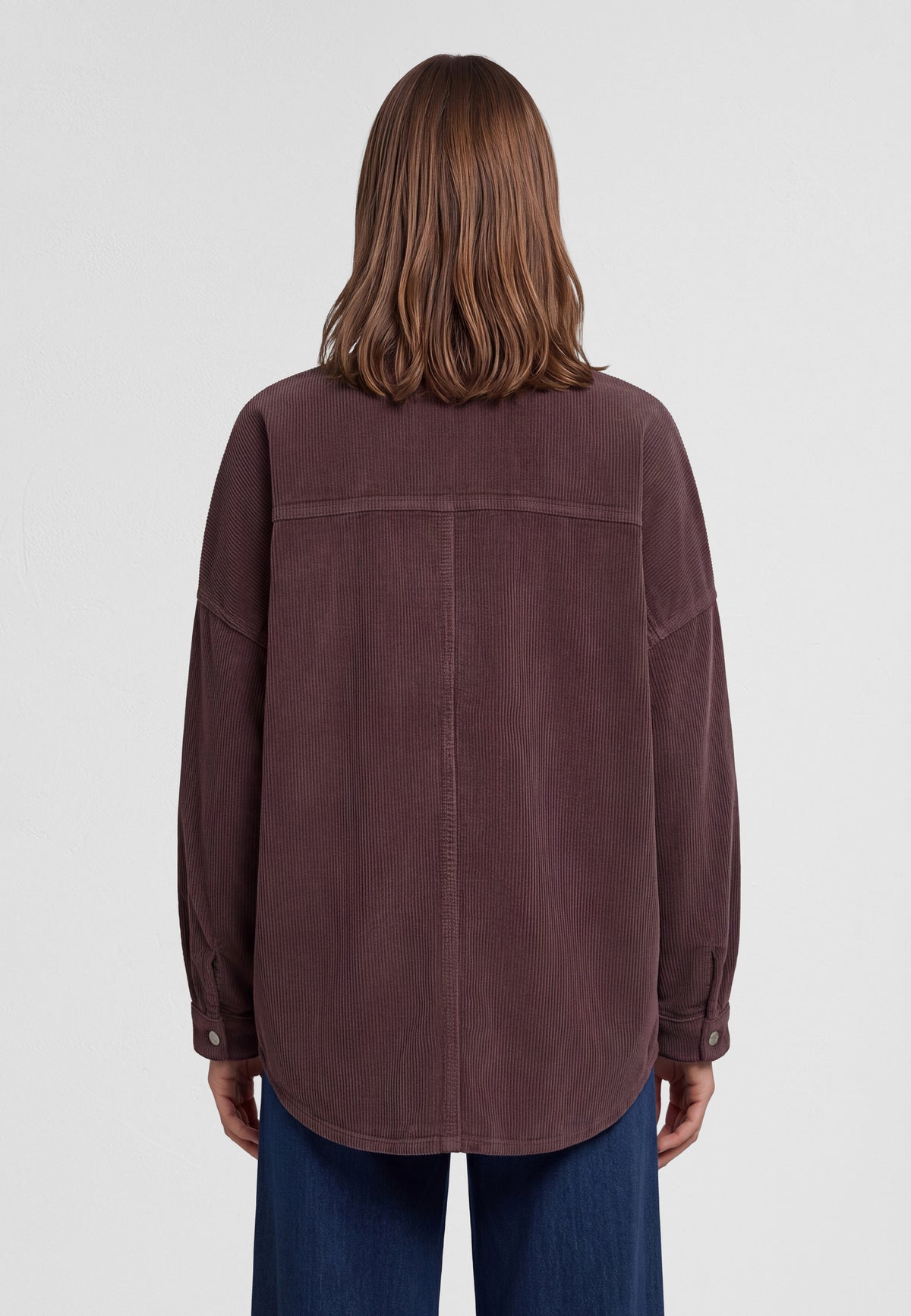 Overshirt Fiona in Sparrow Corduroy Hemden Mavi