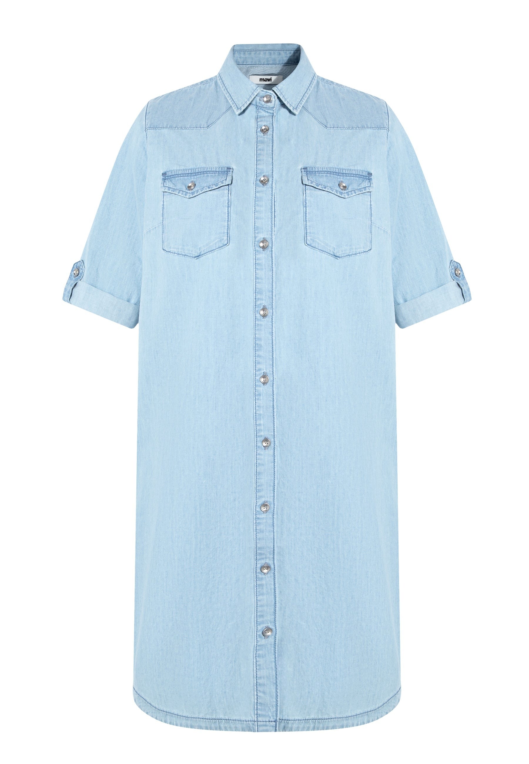 Lyra in Lt Blue Lt Denim Kleider Mavi