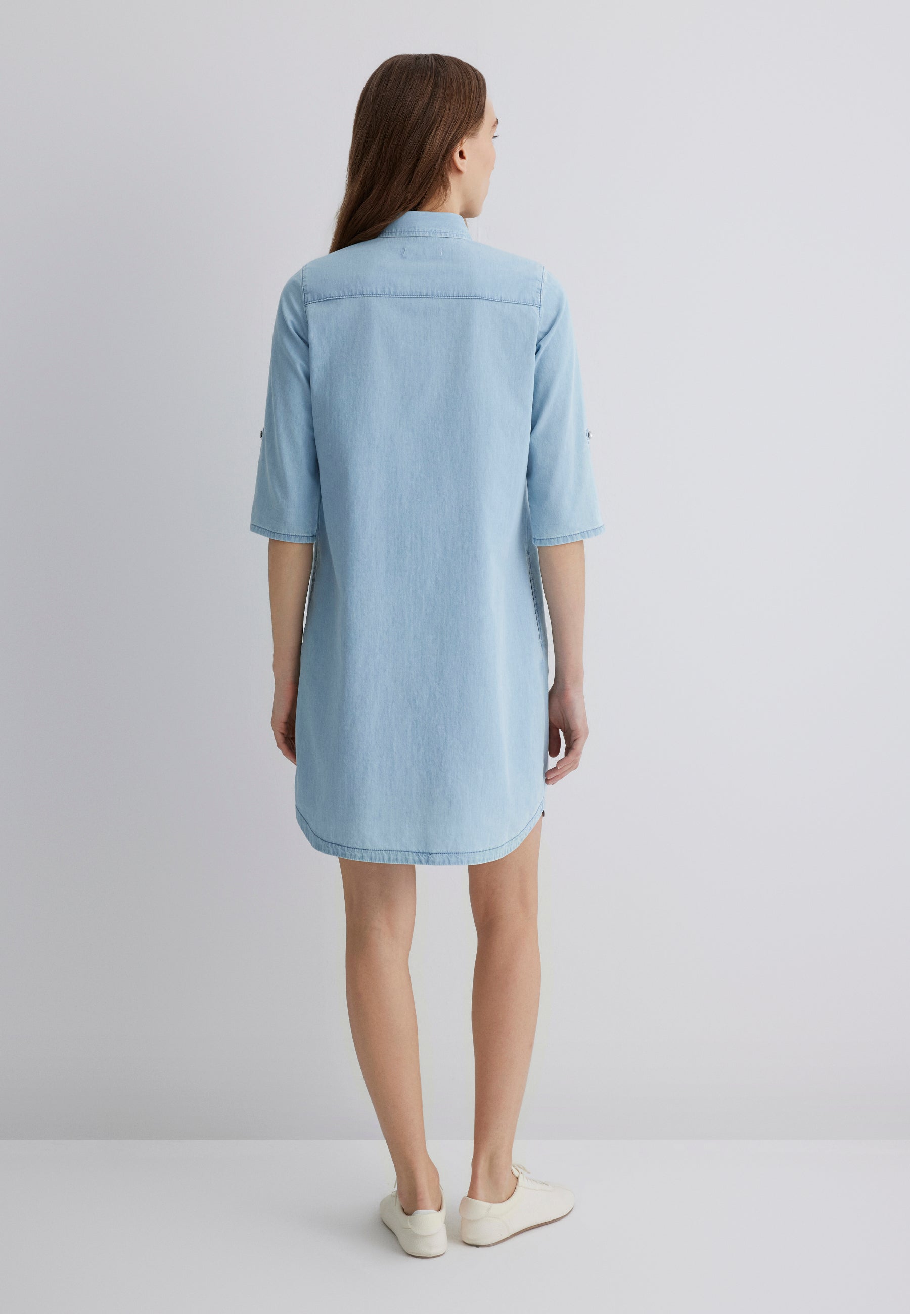 Lyra in Lt Blue Lt Denim Kleider Mavi