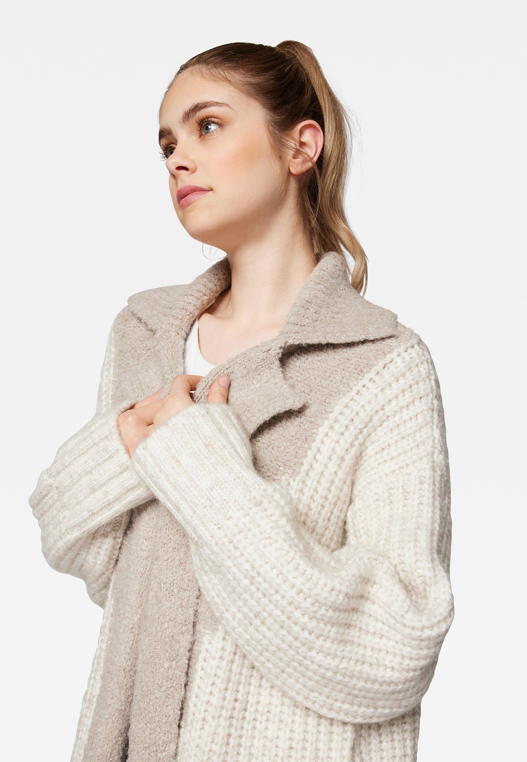 Cardigan in Pumice Stone Jacken Mavi