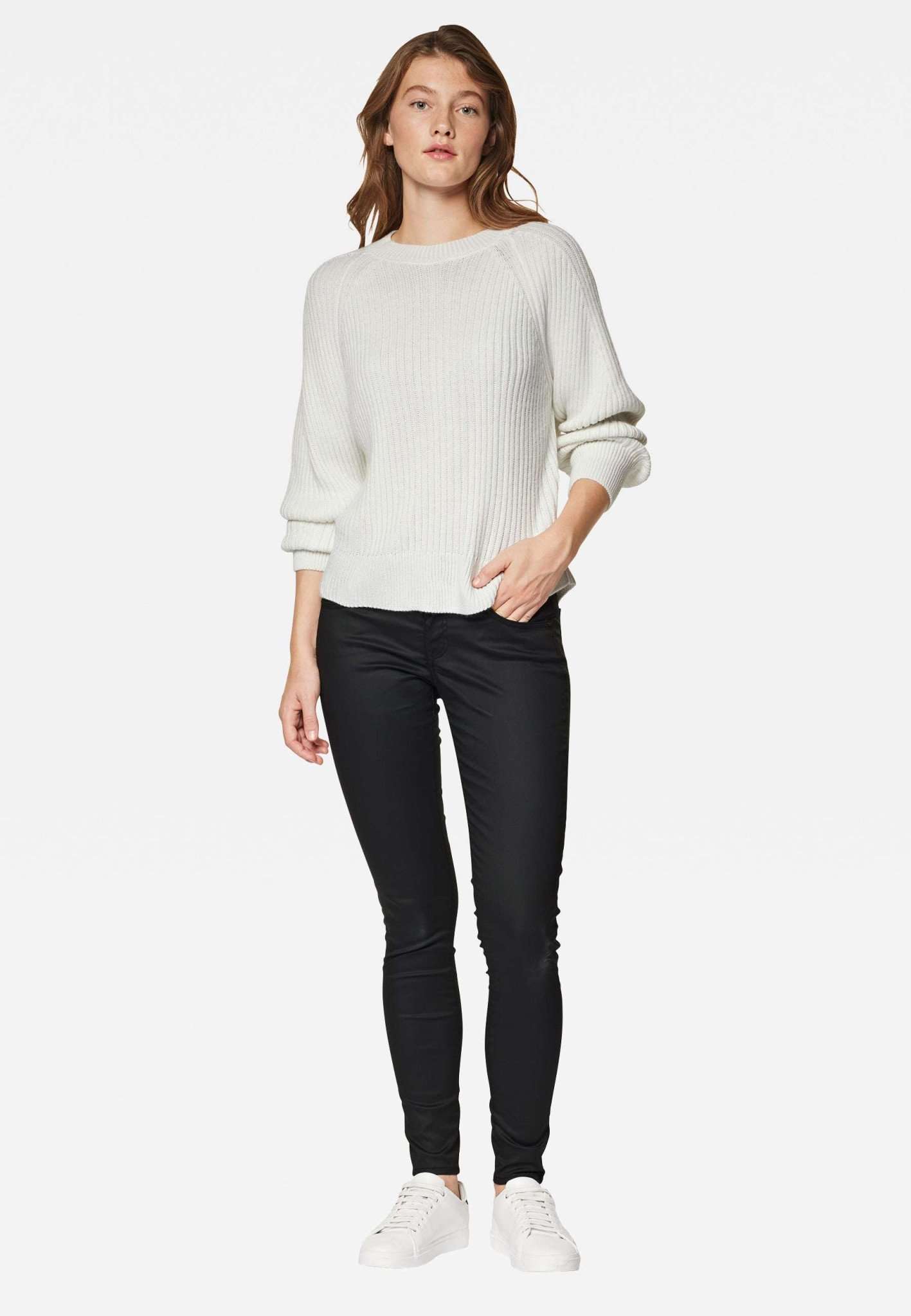 Crew Neck Sweater in Tofu Pullover Mavi