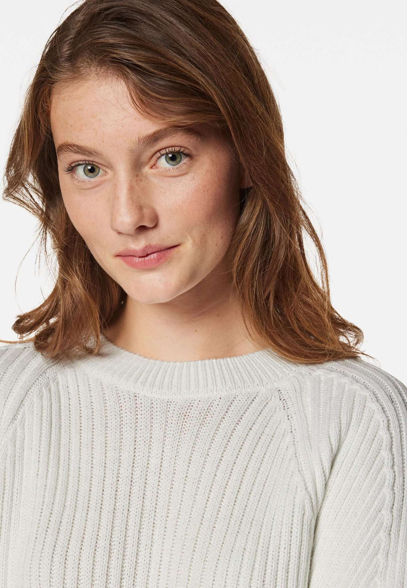 Crew Neck Sweater in Tofu Pullover Mavi