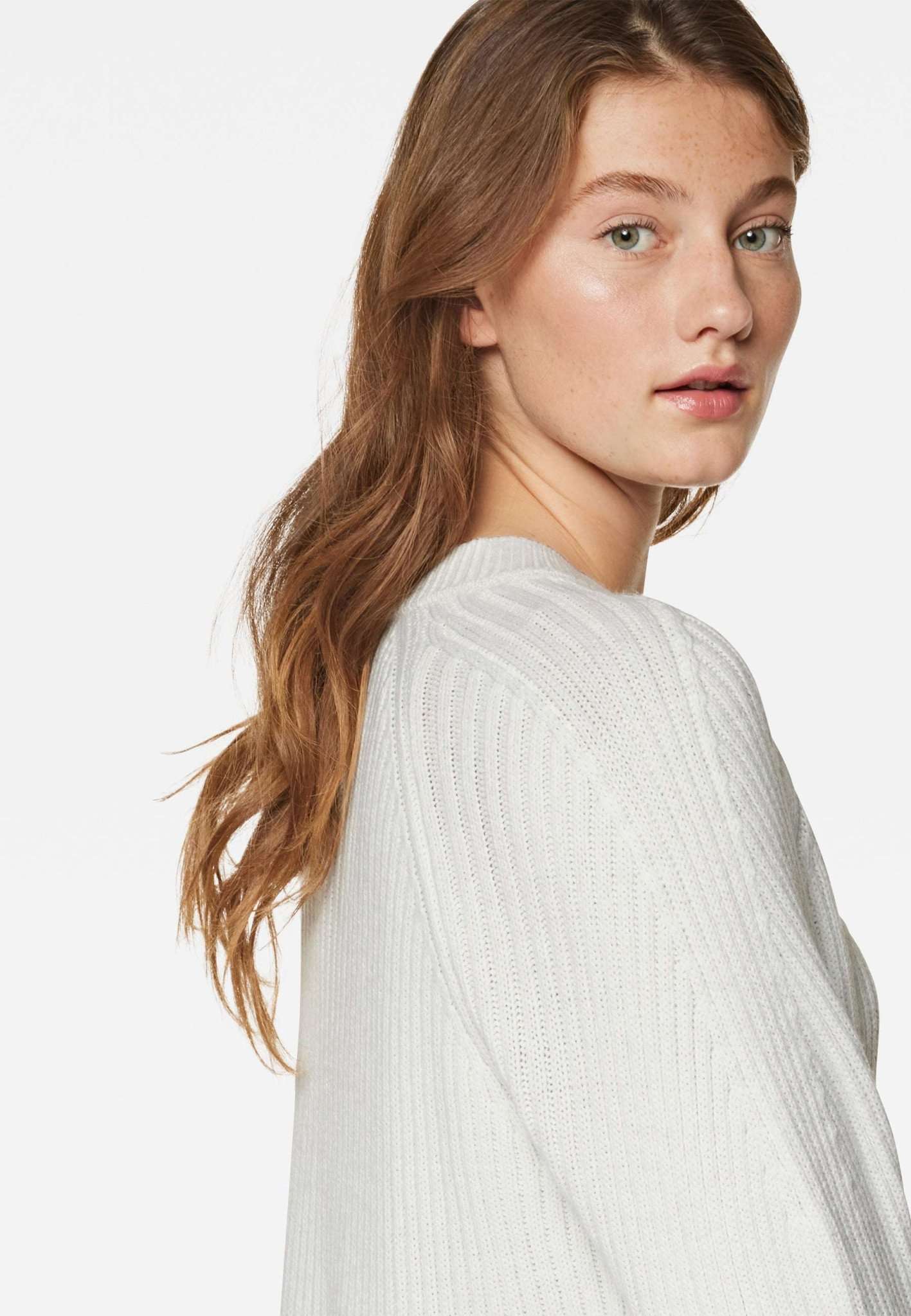 Crew Neck Sweater in Tofu Pullover Mavi