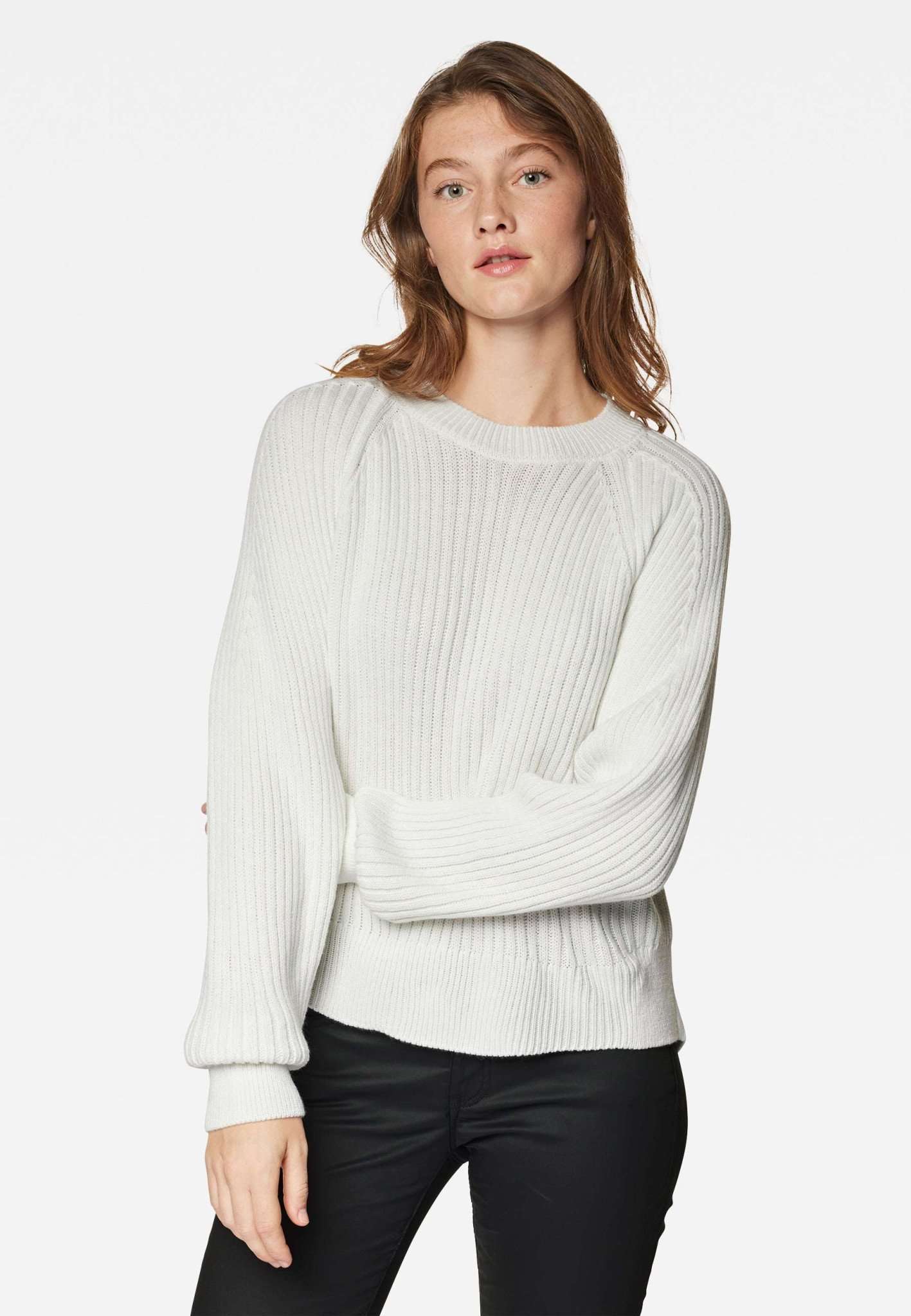 Crew Neck Sweater in Tofu Pullover Mavi