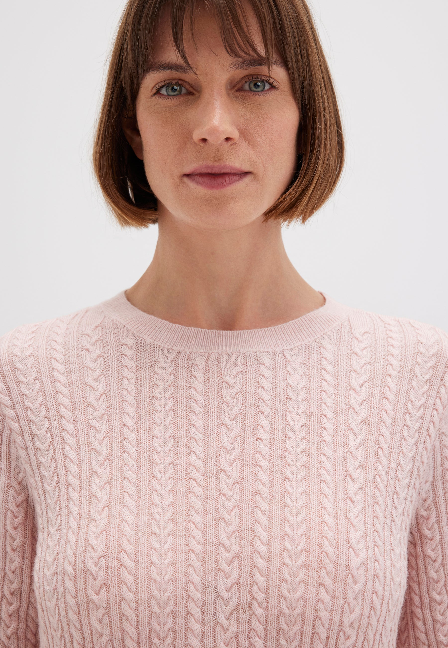 Short Sleeve Tricot in Lotus Melange Pullover Mavi