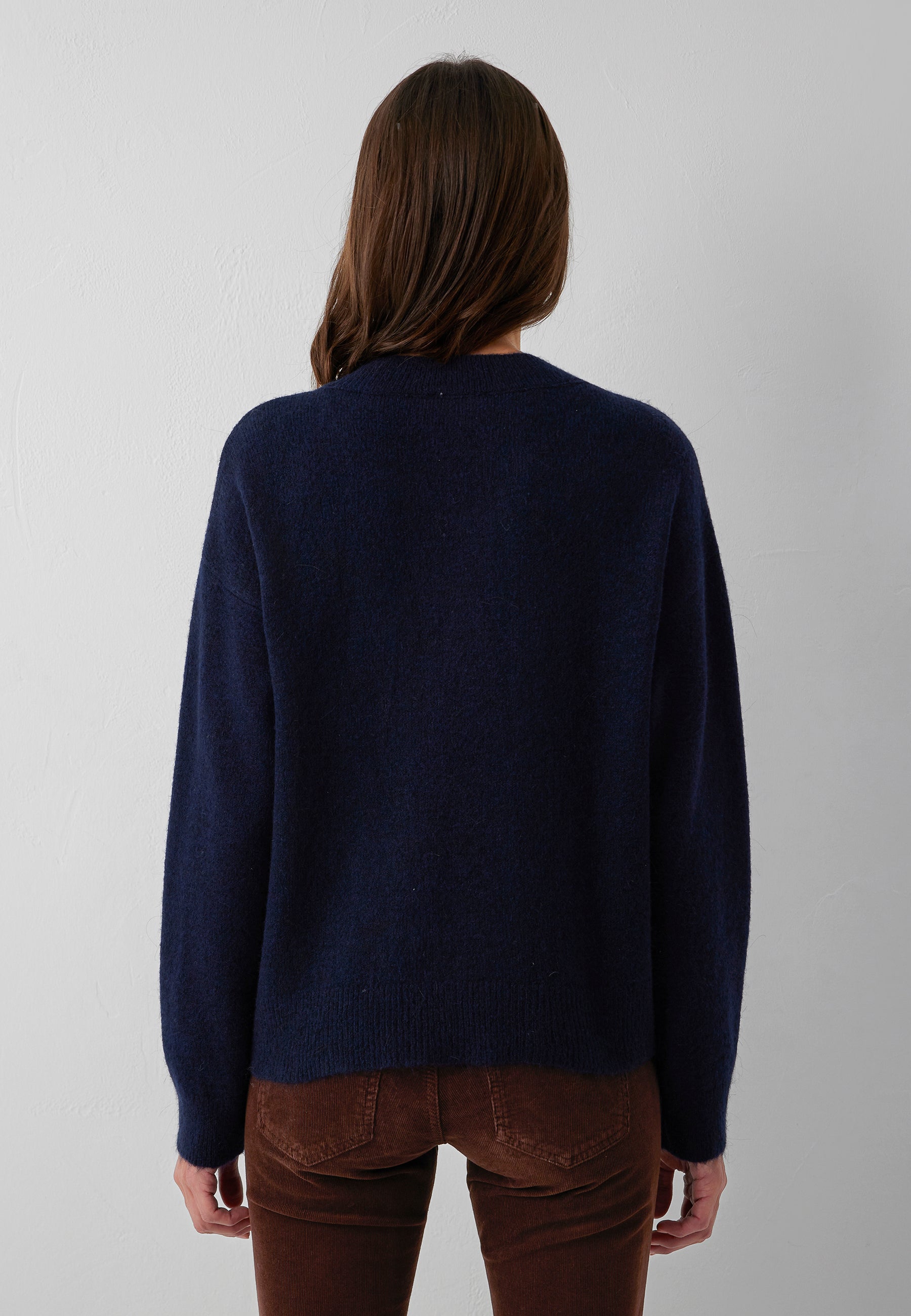 Pullover V-Neck in Maritime Blue