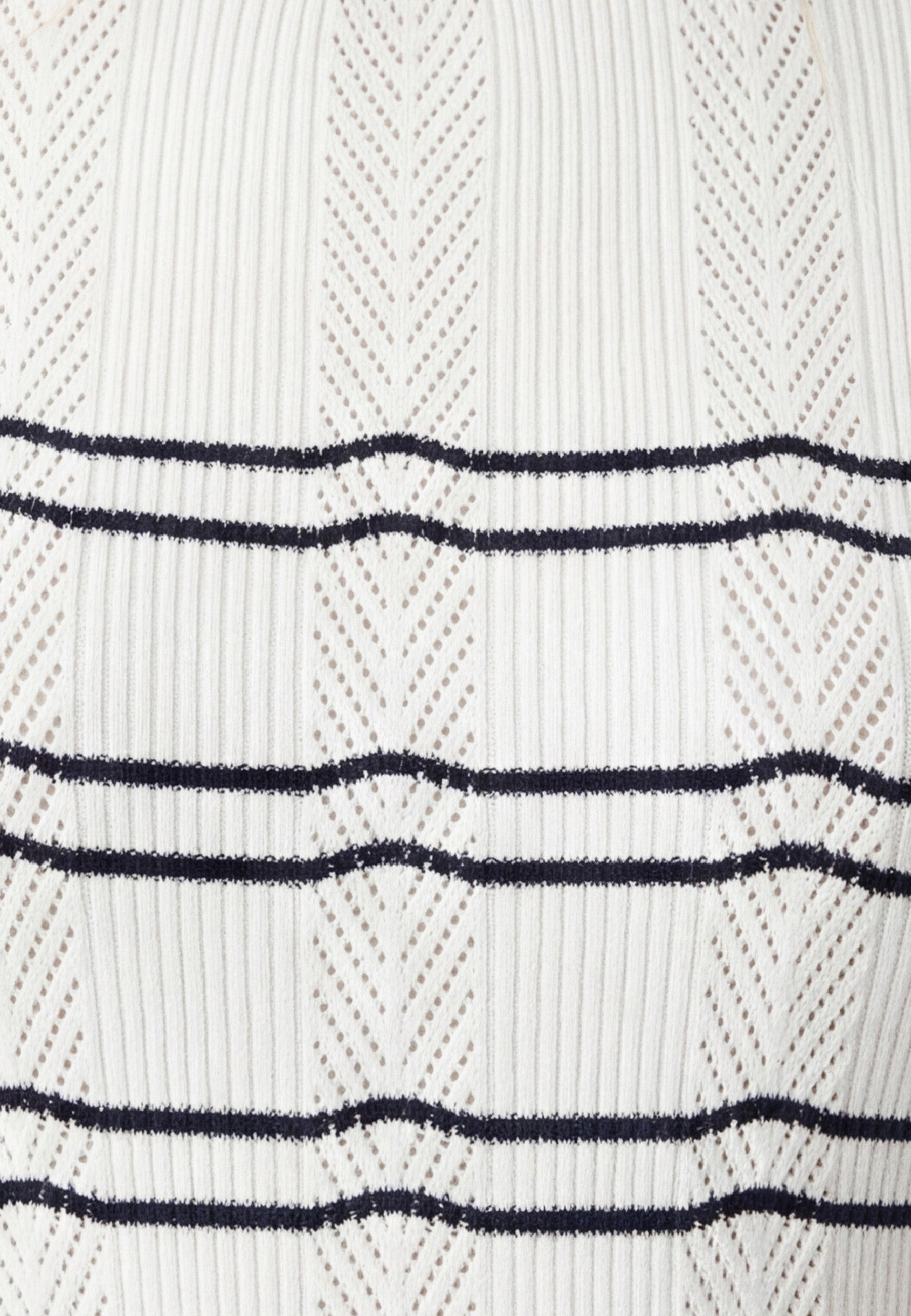 Short Sleeve Tricot in Peacoat Striped T-Shirts Mavi