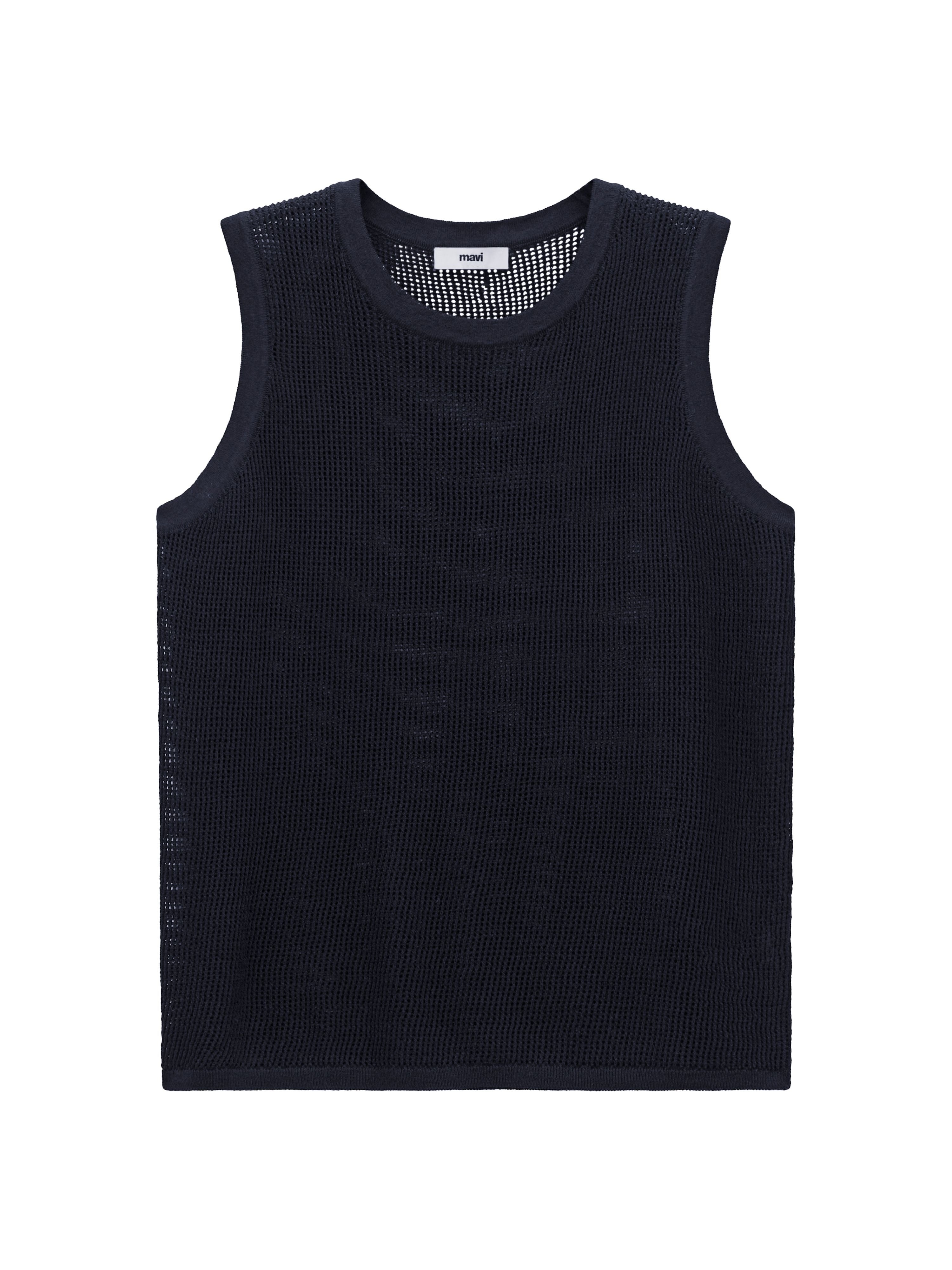 Nonsleeve Tricot in Black Hemden Mavi