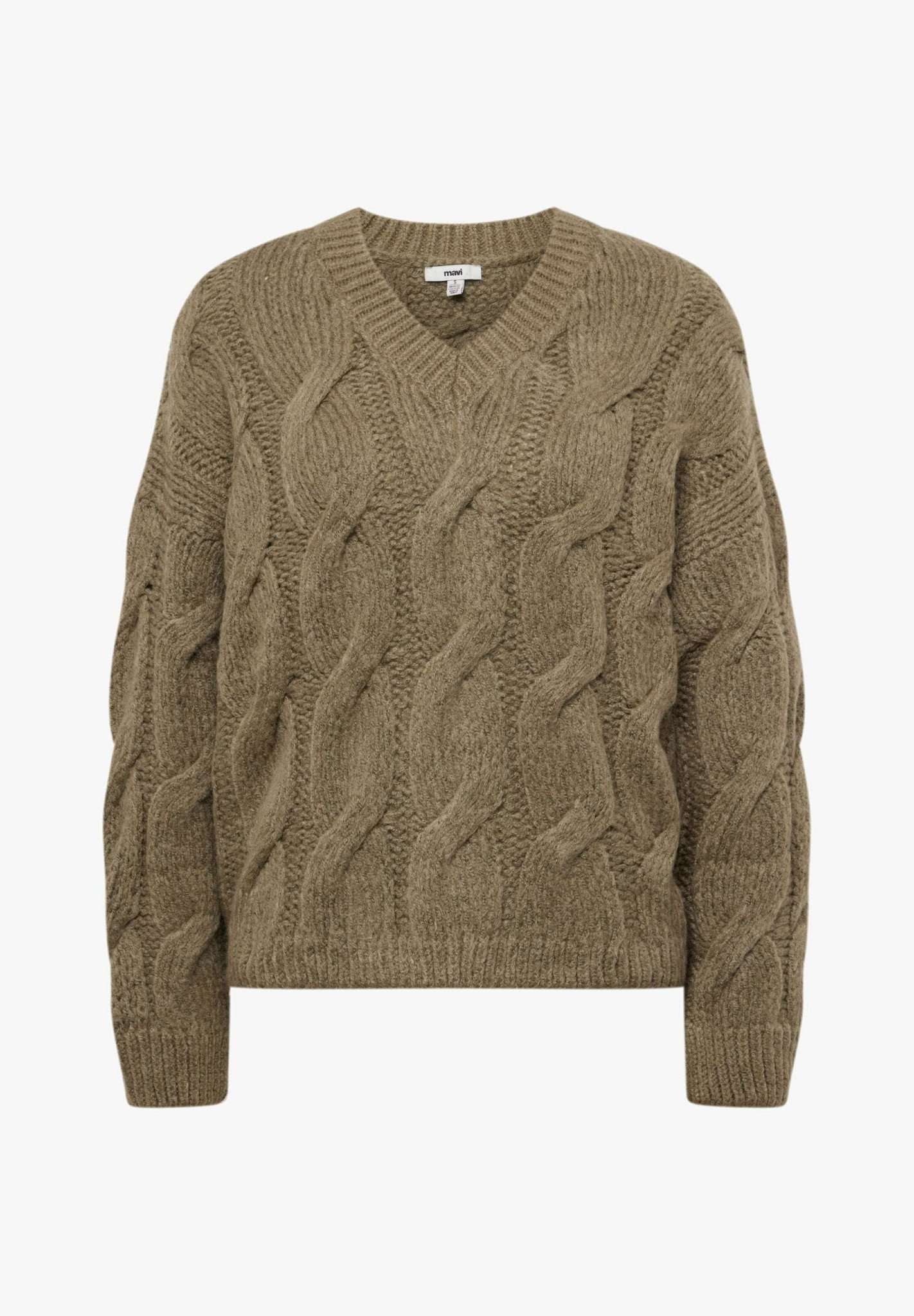 V Neck Sweater in Mermaid Pullover Mavi