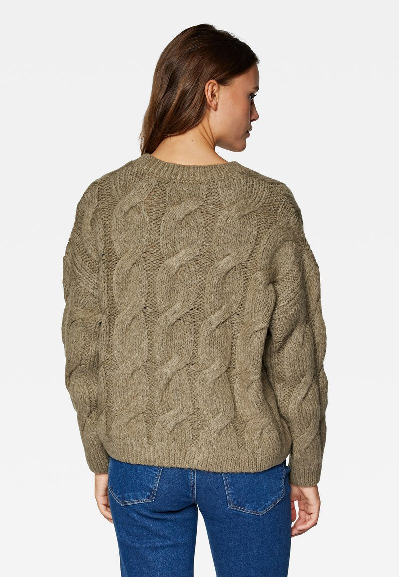 V Neck Sweater in Mermaid Pullover Mavi