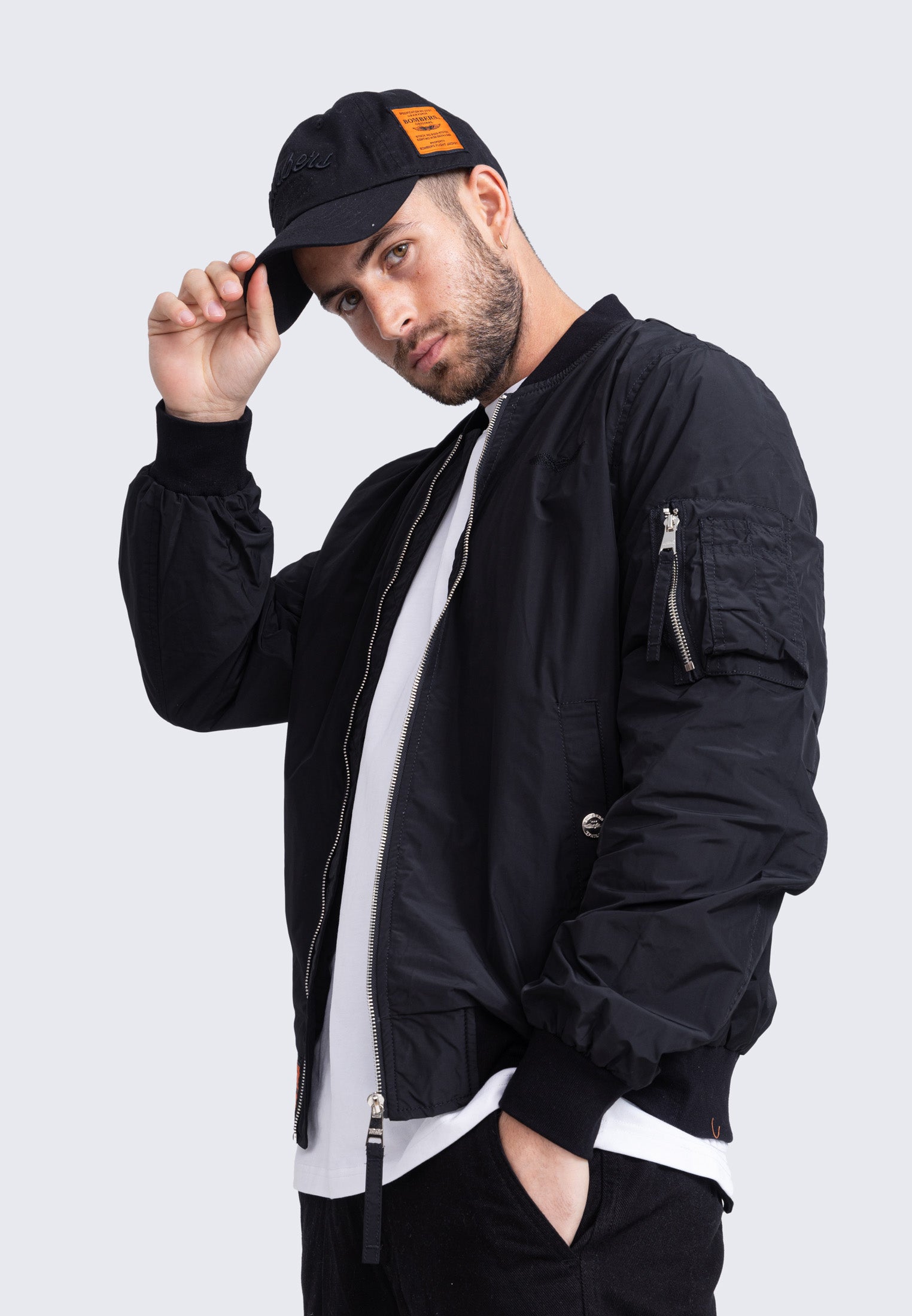 MA1 M Bomberjacke in Black Jacken Bombers Original   