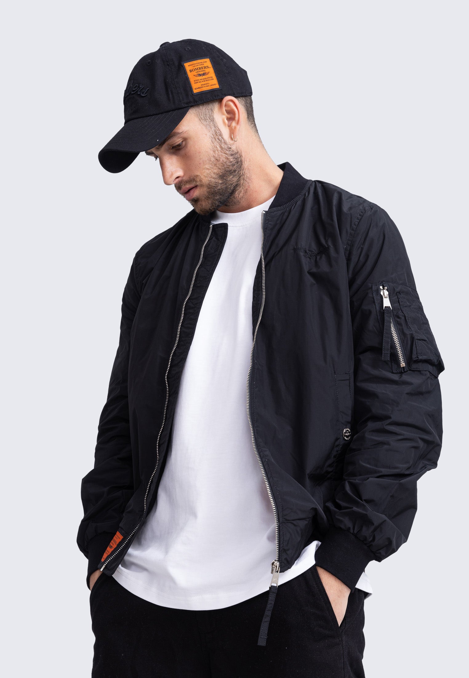 MA1 M Bomberjacke in Black Jacken Bombers Original   