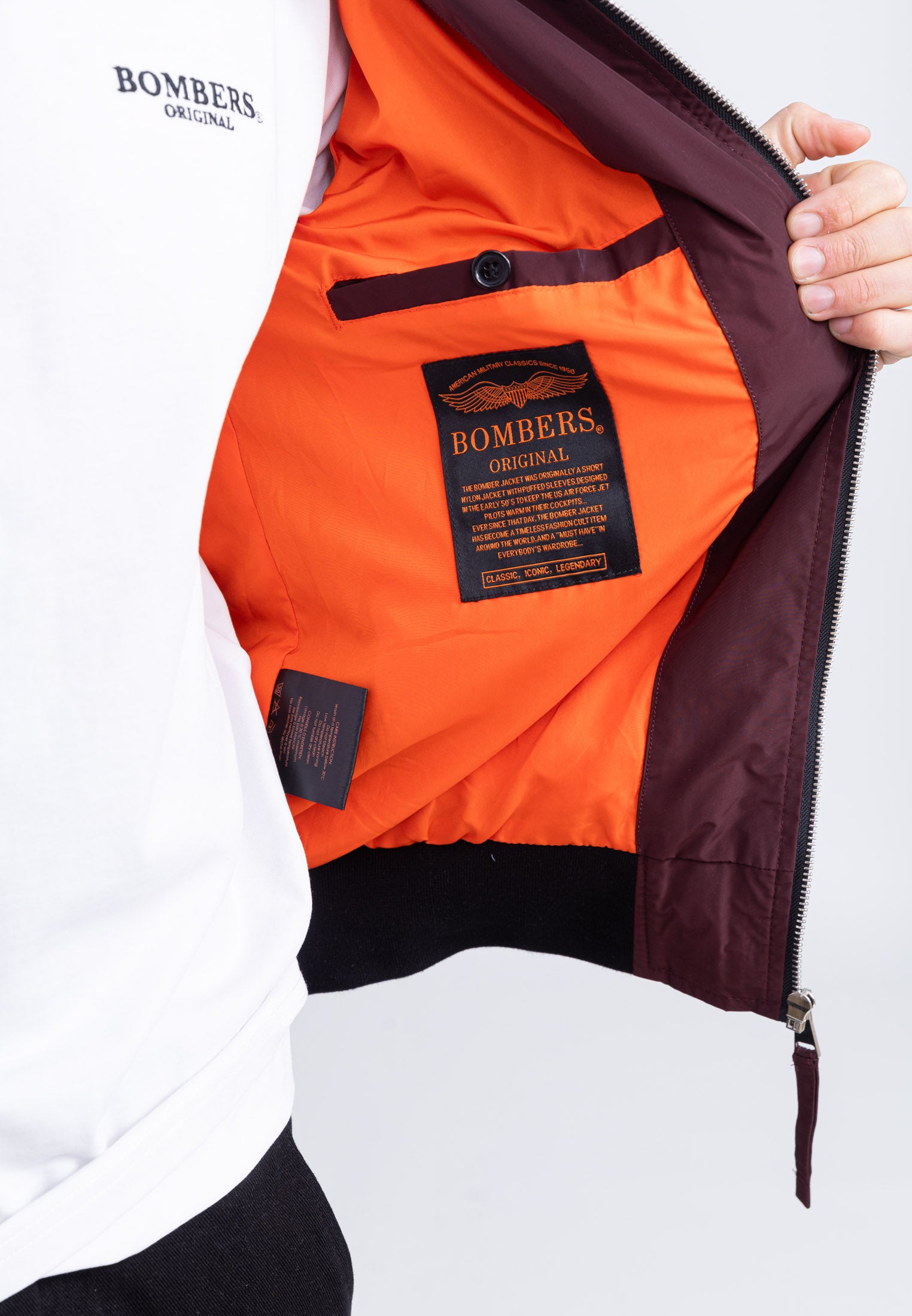 MA1 M Bomberjacke in Burgundy Jacken Bombers Original