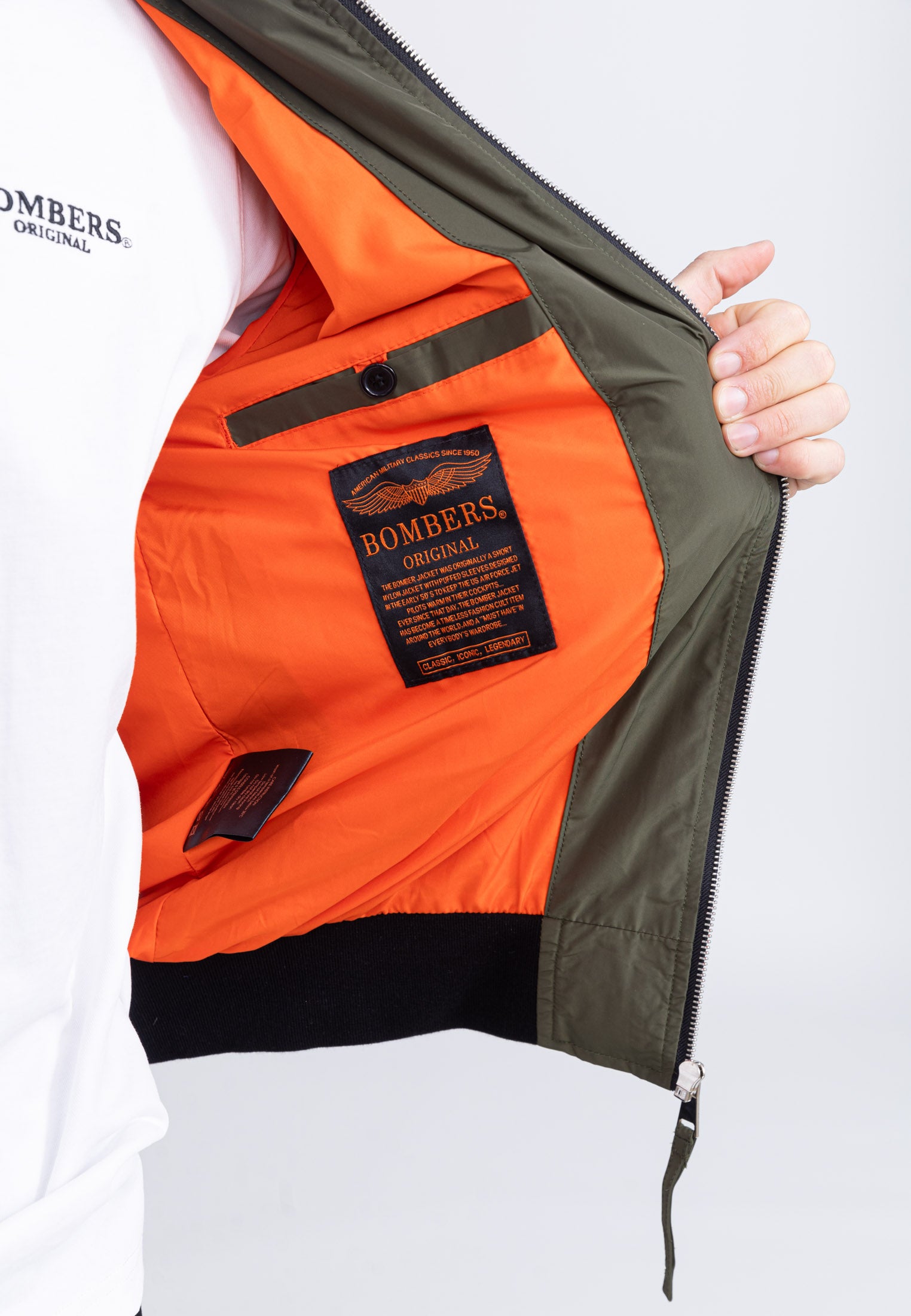 MA1 M Bomberjacke in Kaki Jacken Bombers Original
