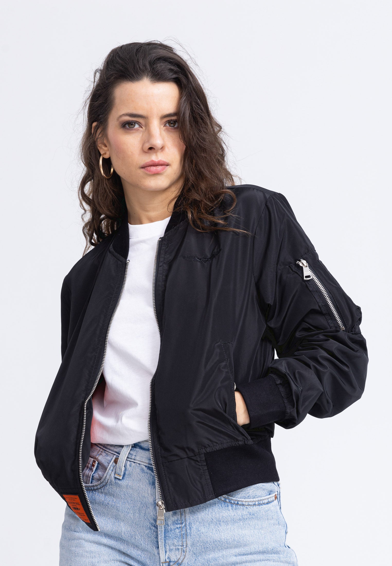 MA1 W Bomberjacke in Black Jacken Bombers Original   