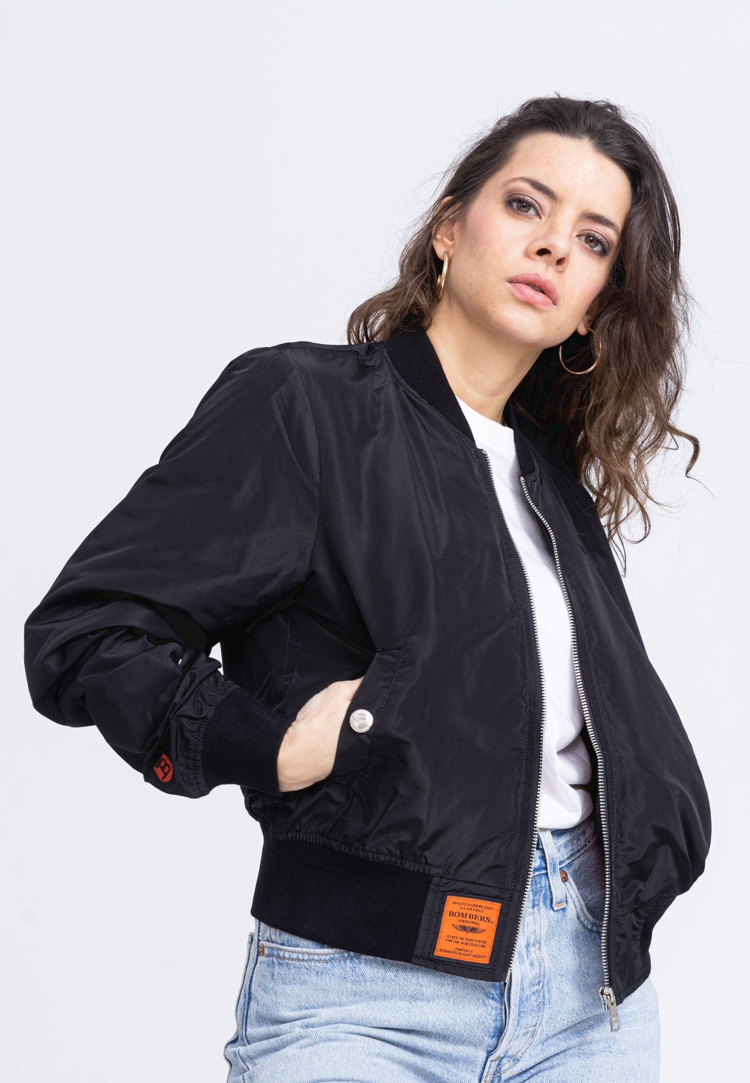 MA1 W Bomberjacke in Black Jacken Bombers Original