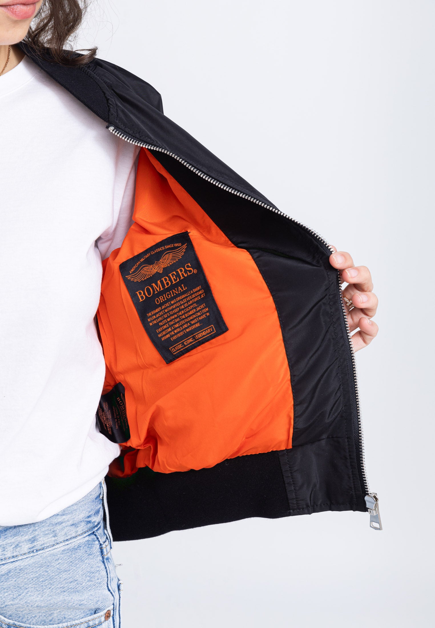 MA1 W Bomberjacke in Black Jacken Bombers Original