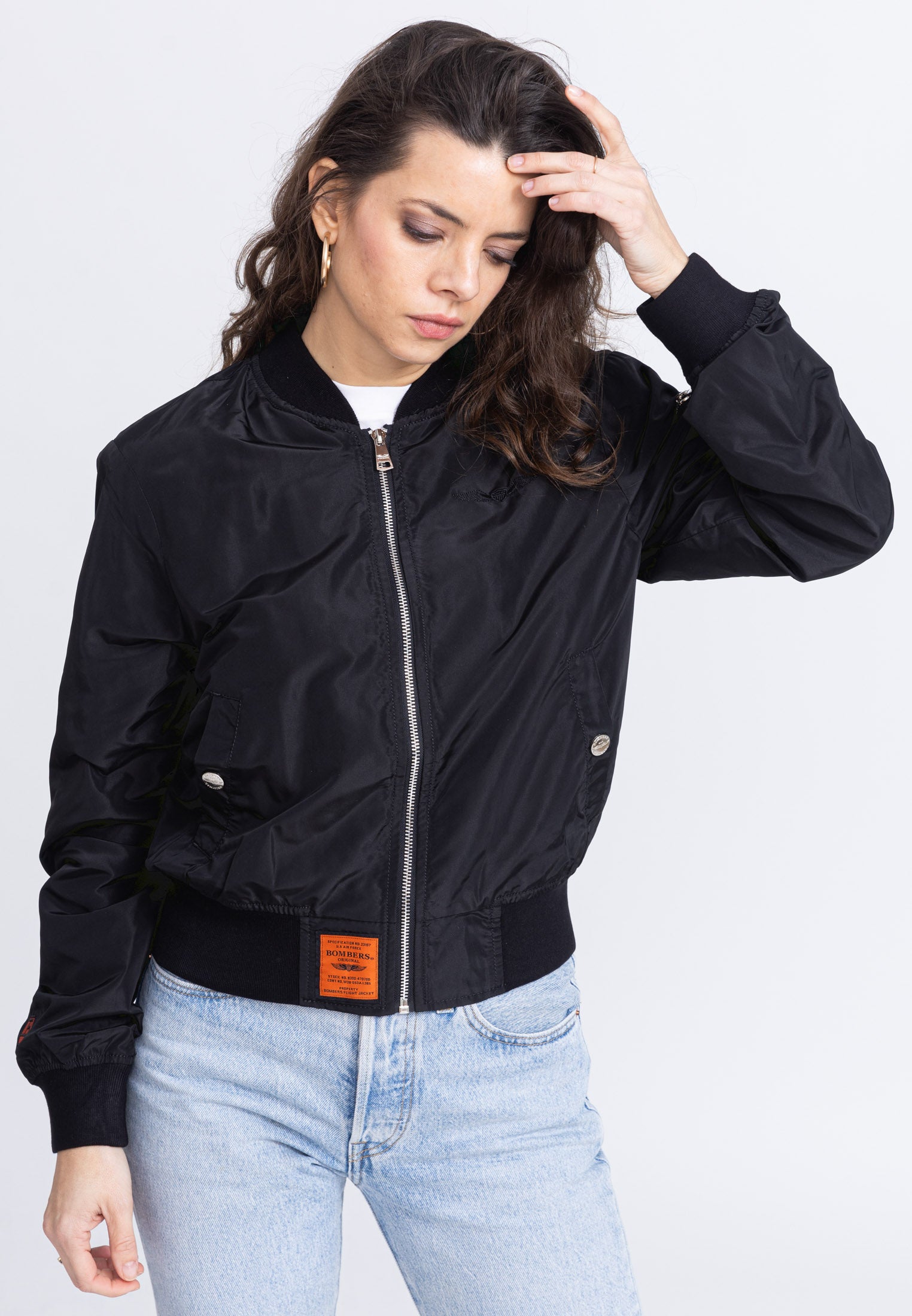 MA1 W Bomberjacke in Black Jacken Bombers Original   