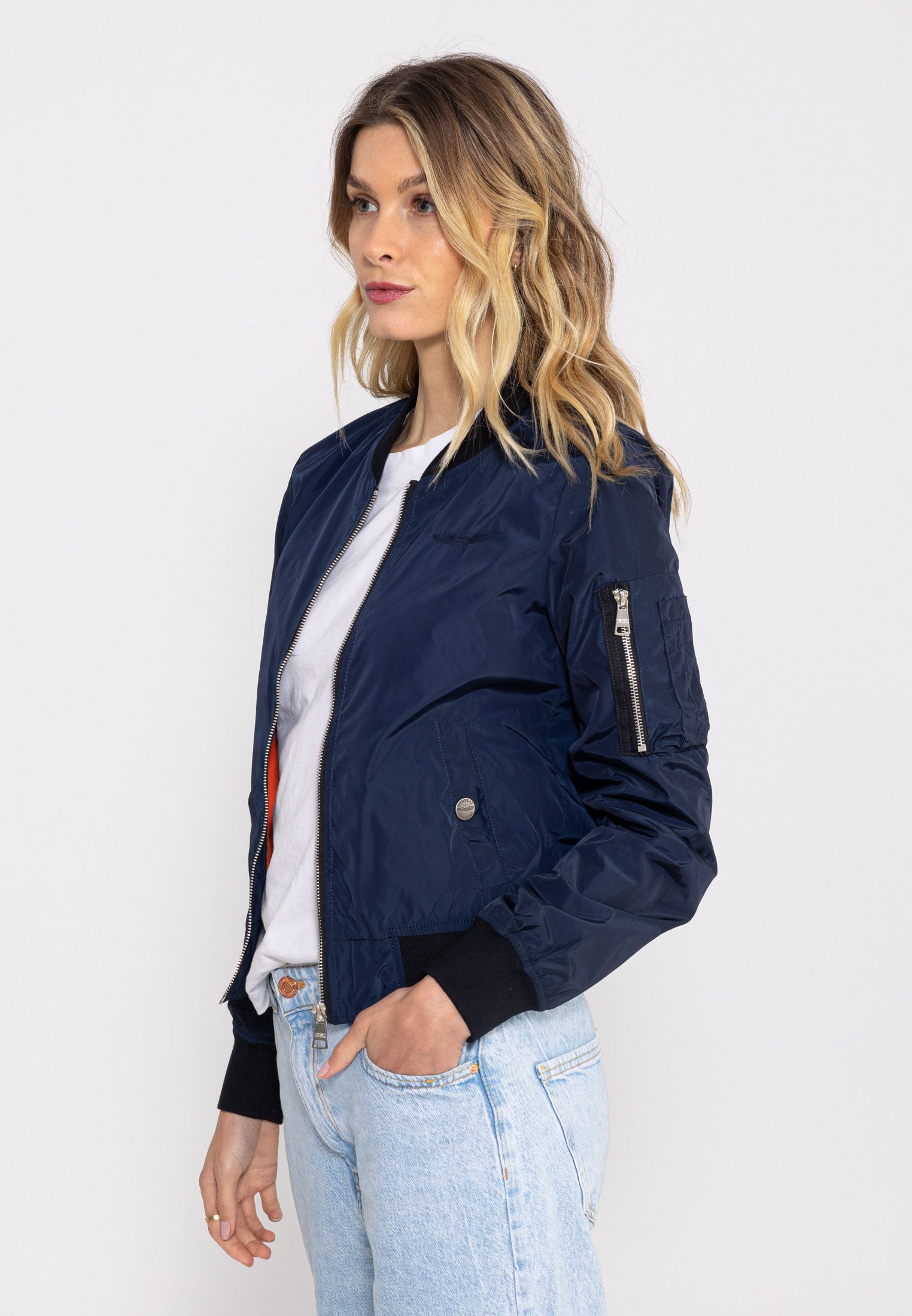 MA1 W Bomberjacke in Navy Jacken Bombers Original   