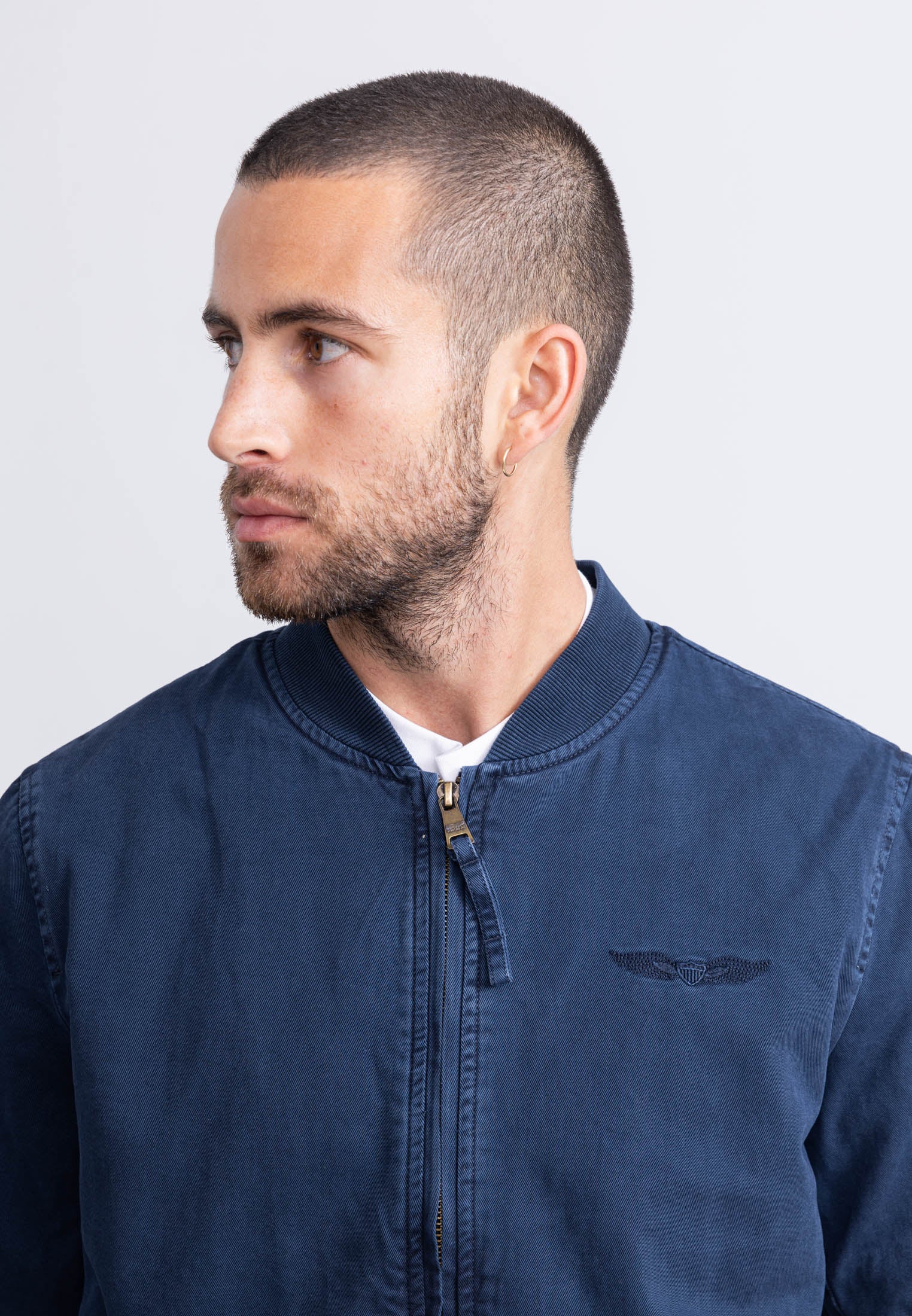 Mac M Bomberjacke in Navy Jacken Bombers Original