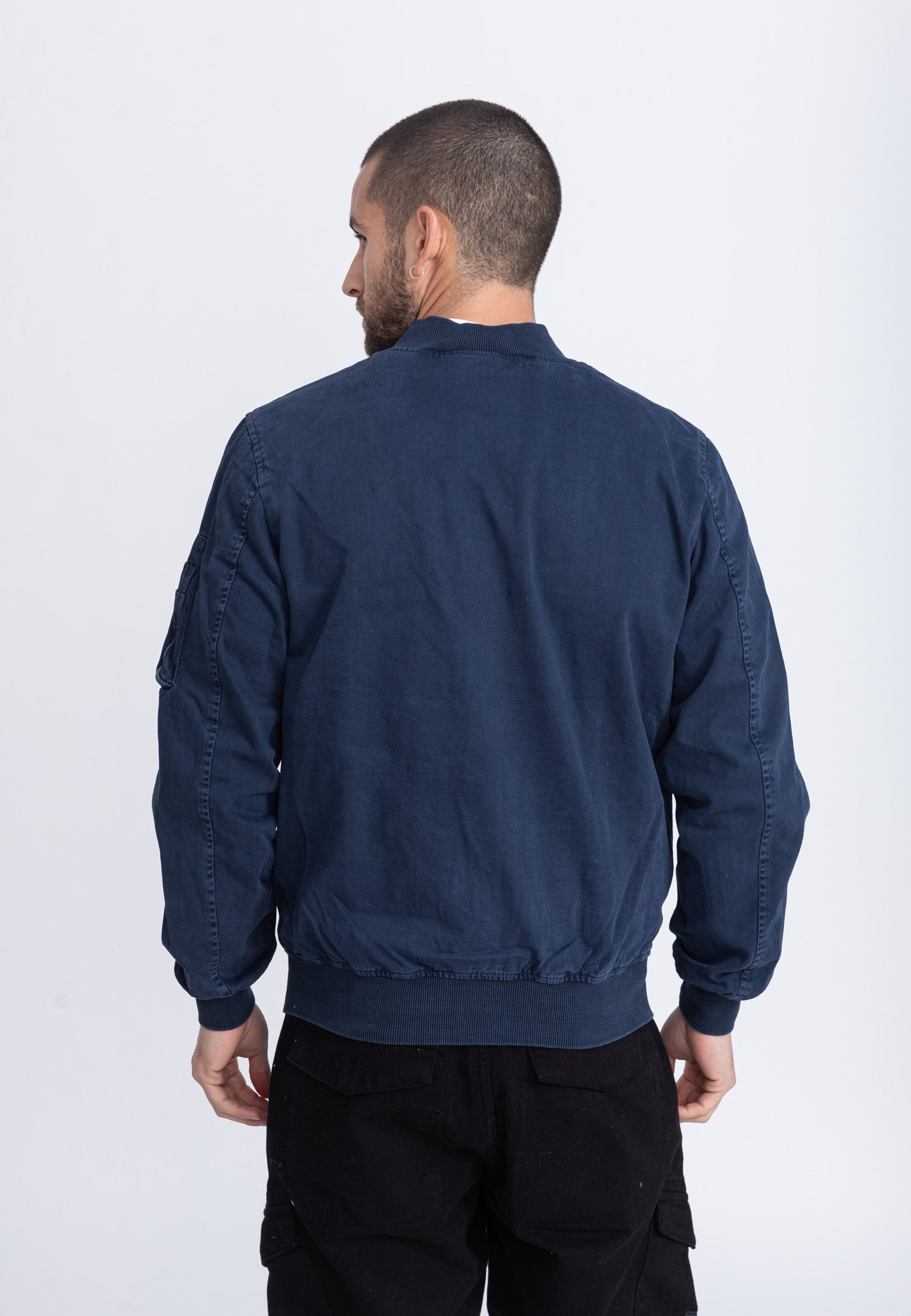 Mac M Bomberjacke in Navy Jacken Bombers Original