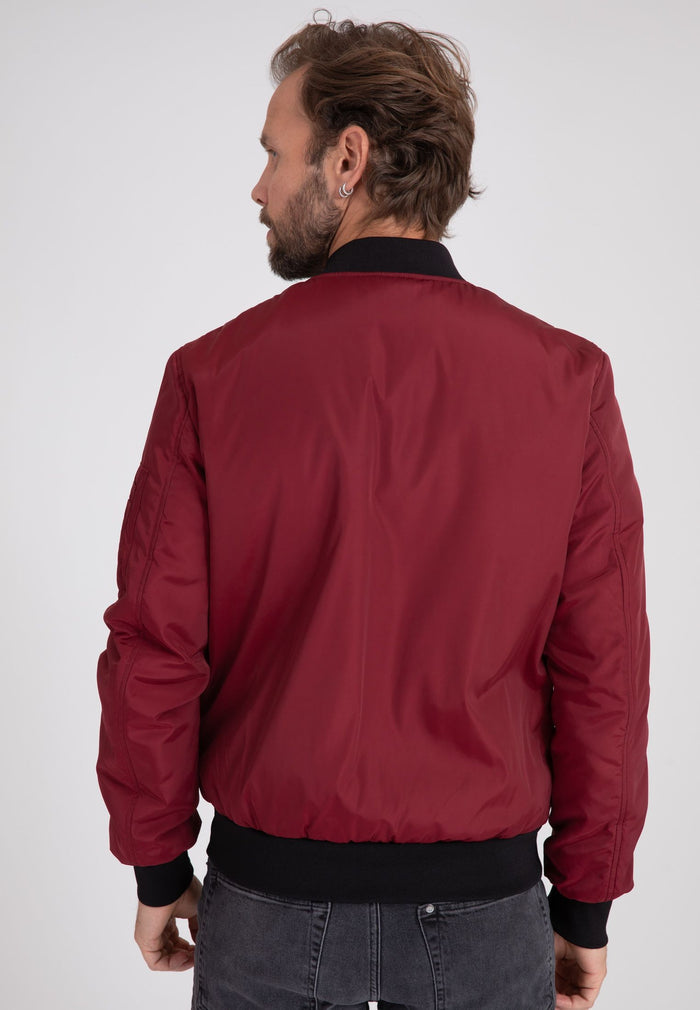 Max M Bomberjacke in Burgundy Jacken Bombers Original