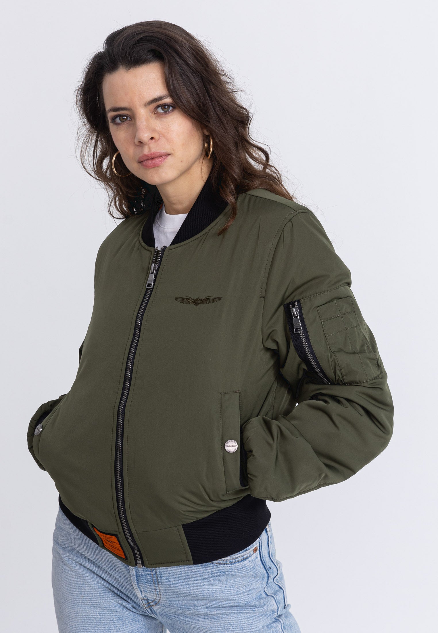 Max W Bomberjacke in Kaki Jacken Bombers Original