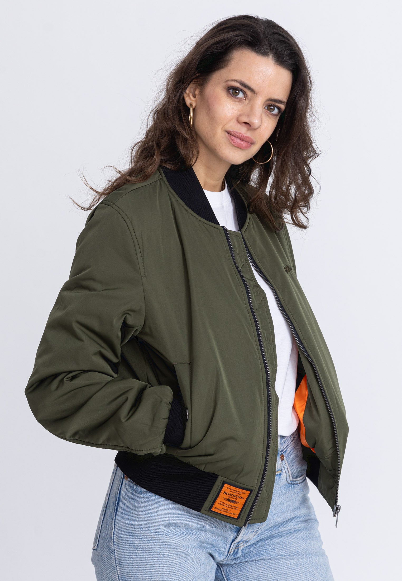 Max W Bomberjacke in Kaki Jacken Bombers Original
