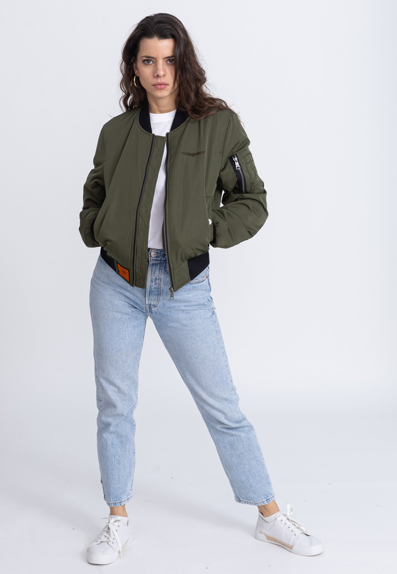 Max W Bomberjacke in Kaki Jacken Bombers Original