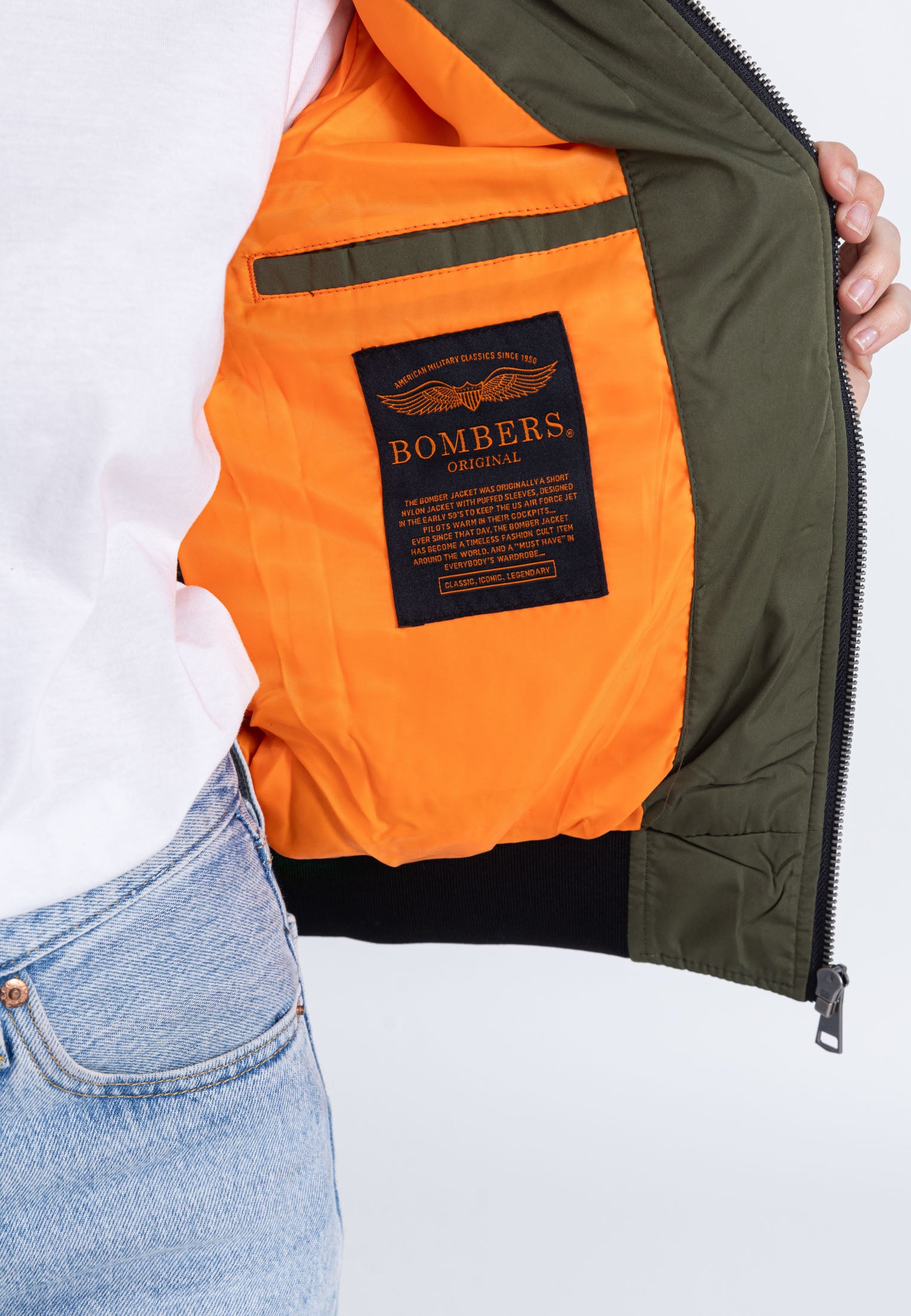 Max W Bomberjacke in Kaki Jacken Bombers Original