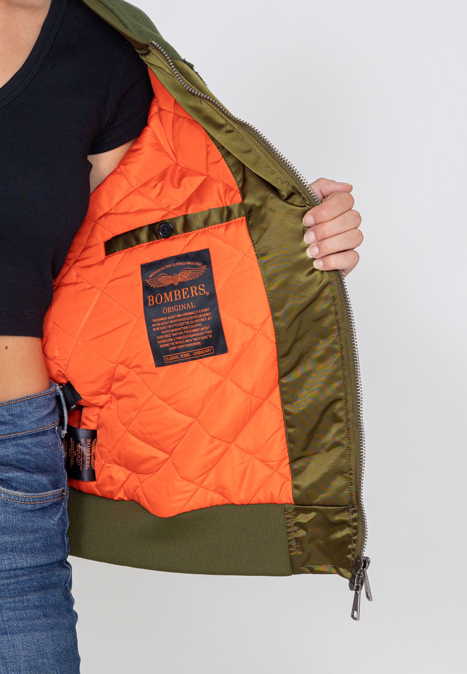 Nabari U Bomberjacke in Kaki Jacken Bombers Original