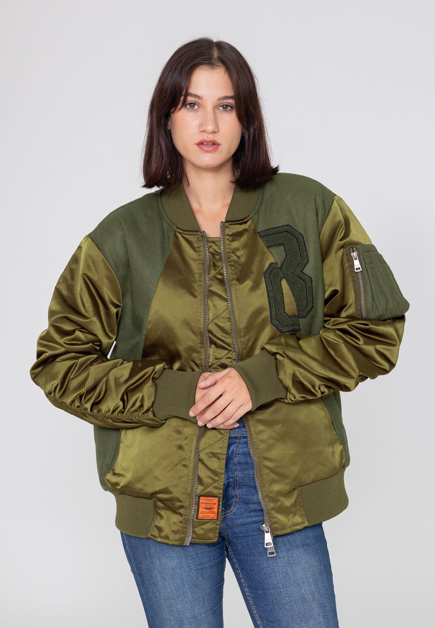 Nabari U Bomberjacke in Kaki Jacken Bombers Original