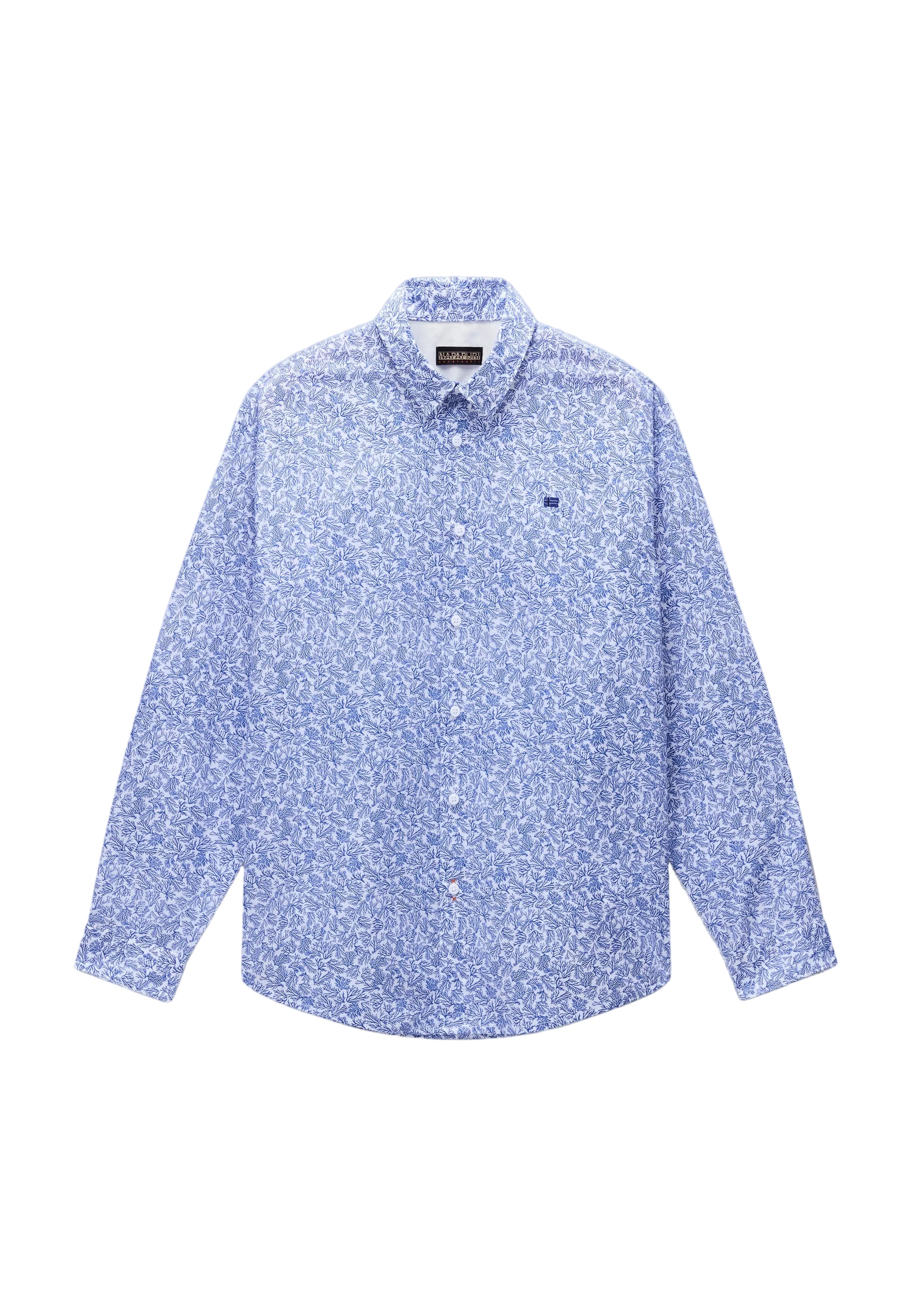 Langarmhemd G-ELIOR LS in AOP Blue Hemden Napapijri