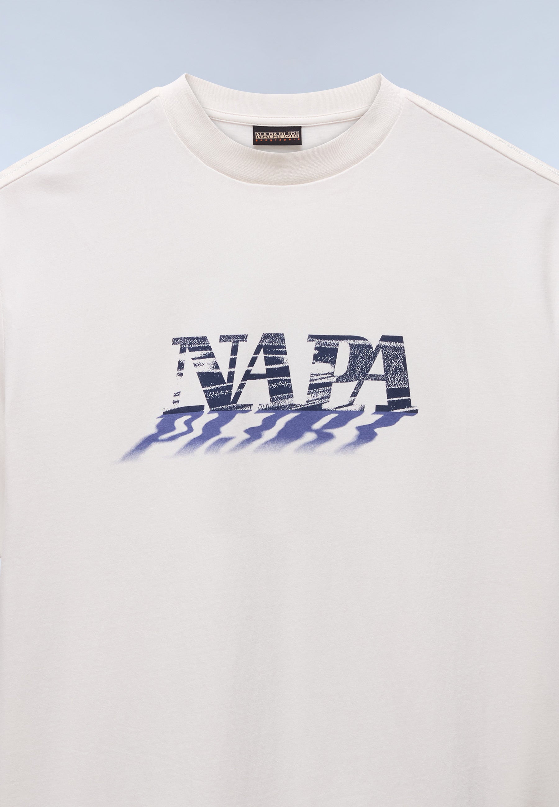 T-Shirt S-LODESTAR SS in White Whisper T-Shirts Napapijri