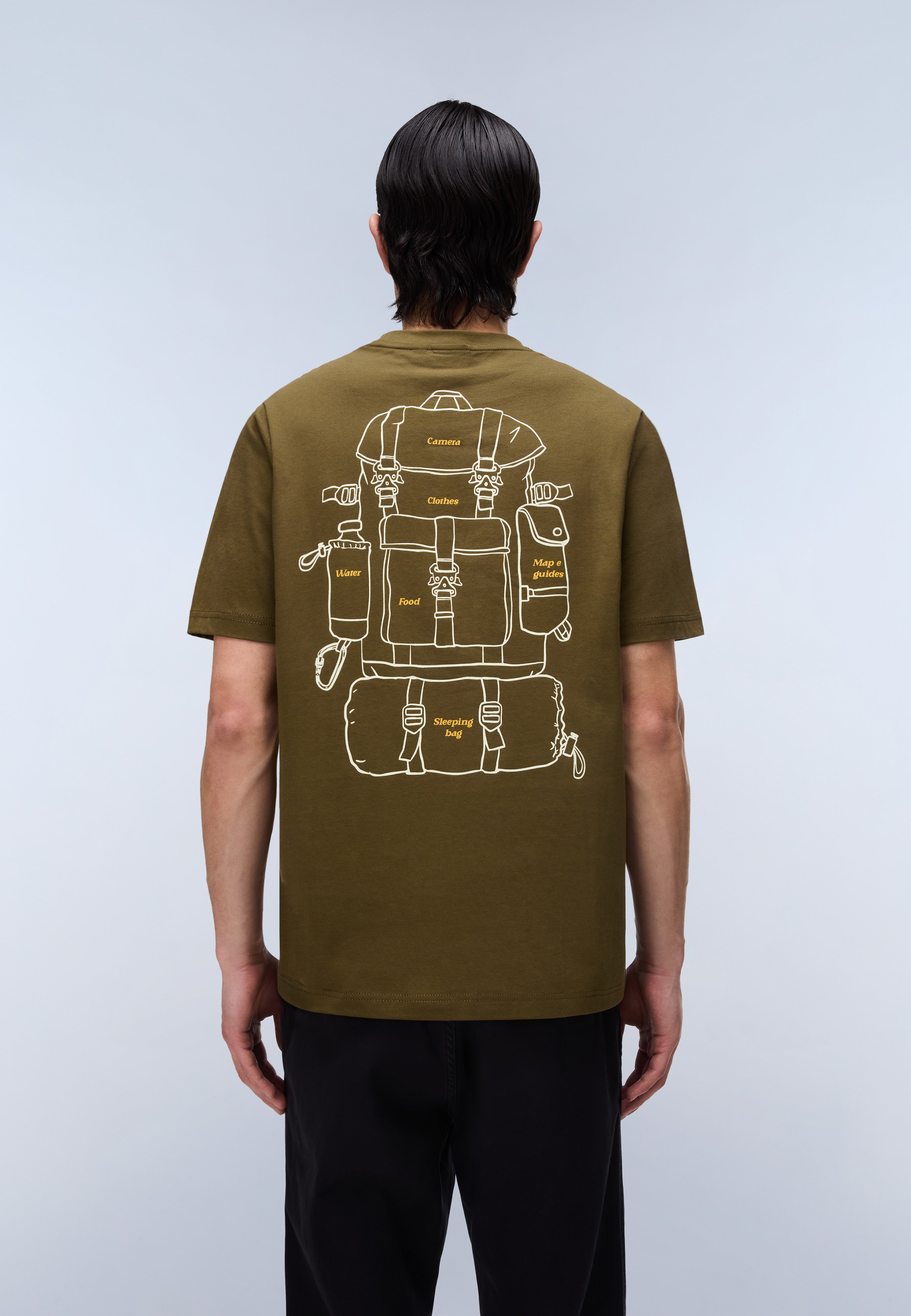 T-Shirt S-FLINT SS in Dark Olive T-Shirts Napapijri