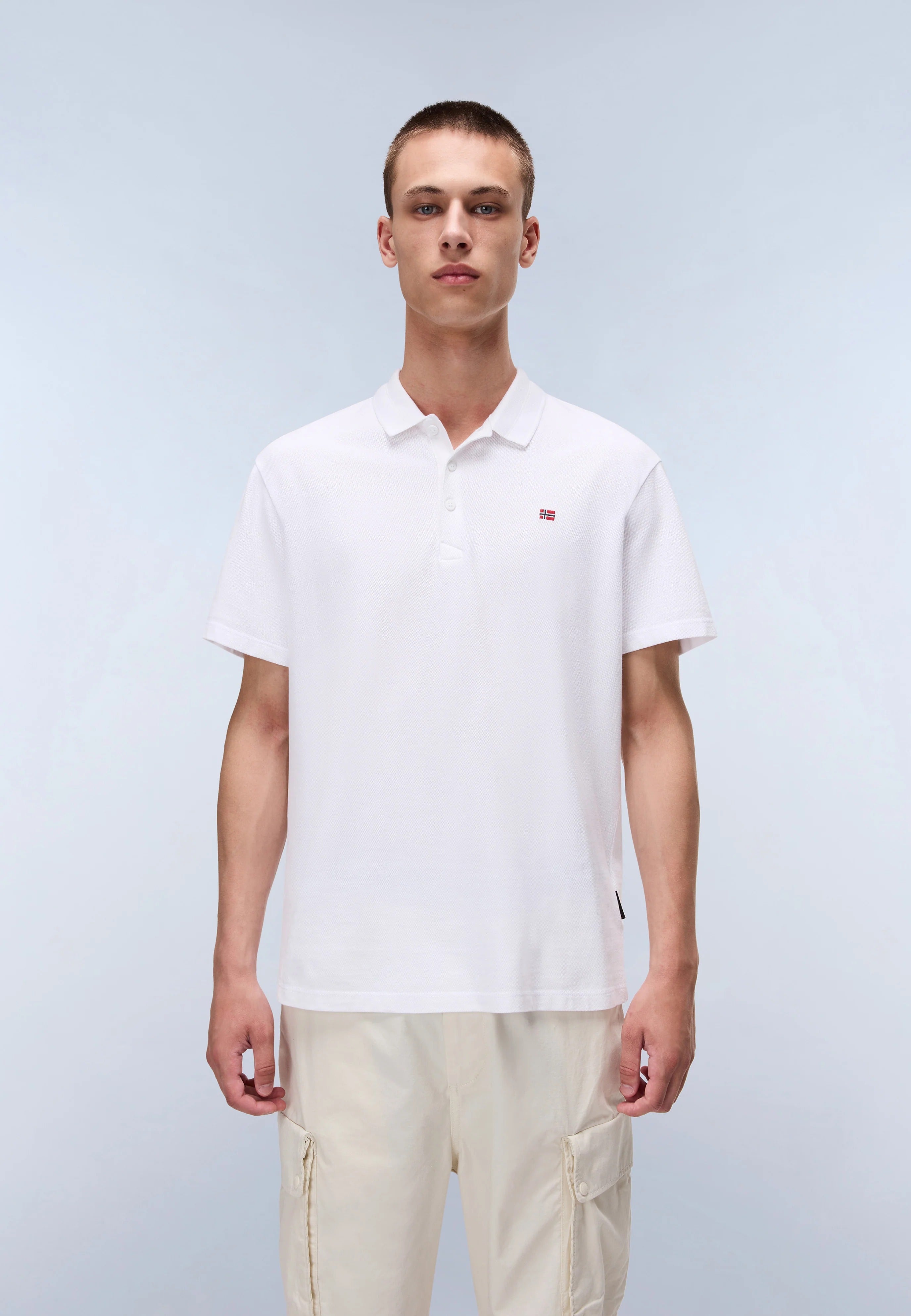 Polo EALIS SS in Bright White T-Shirts Napapijri