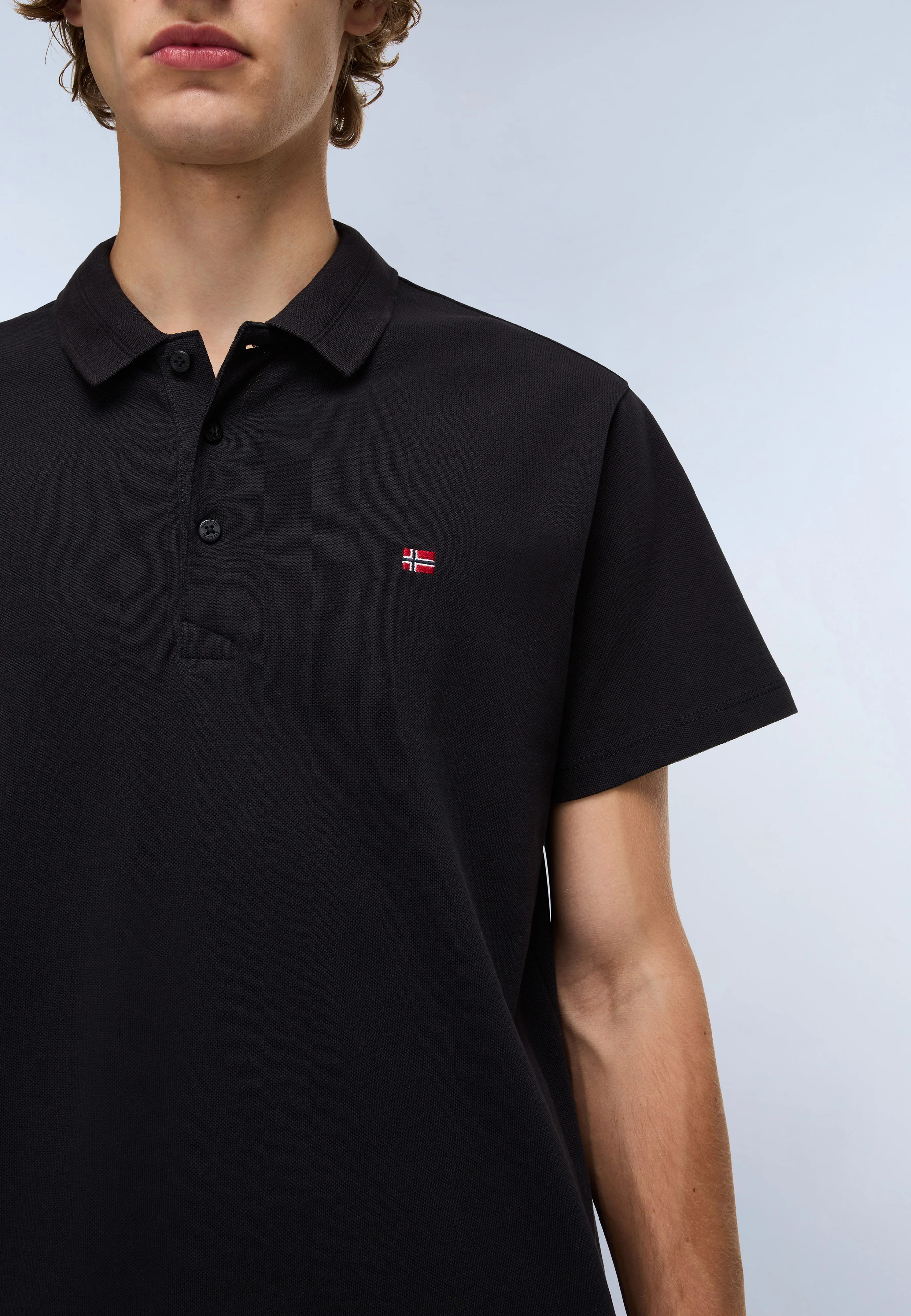 Polo EALIS SS in Black T-Shirts Napapijri