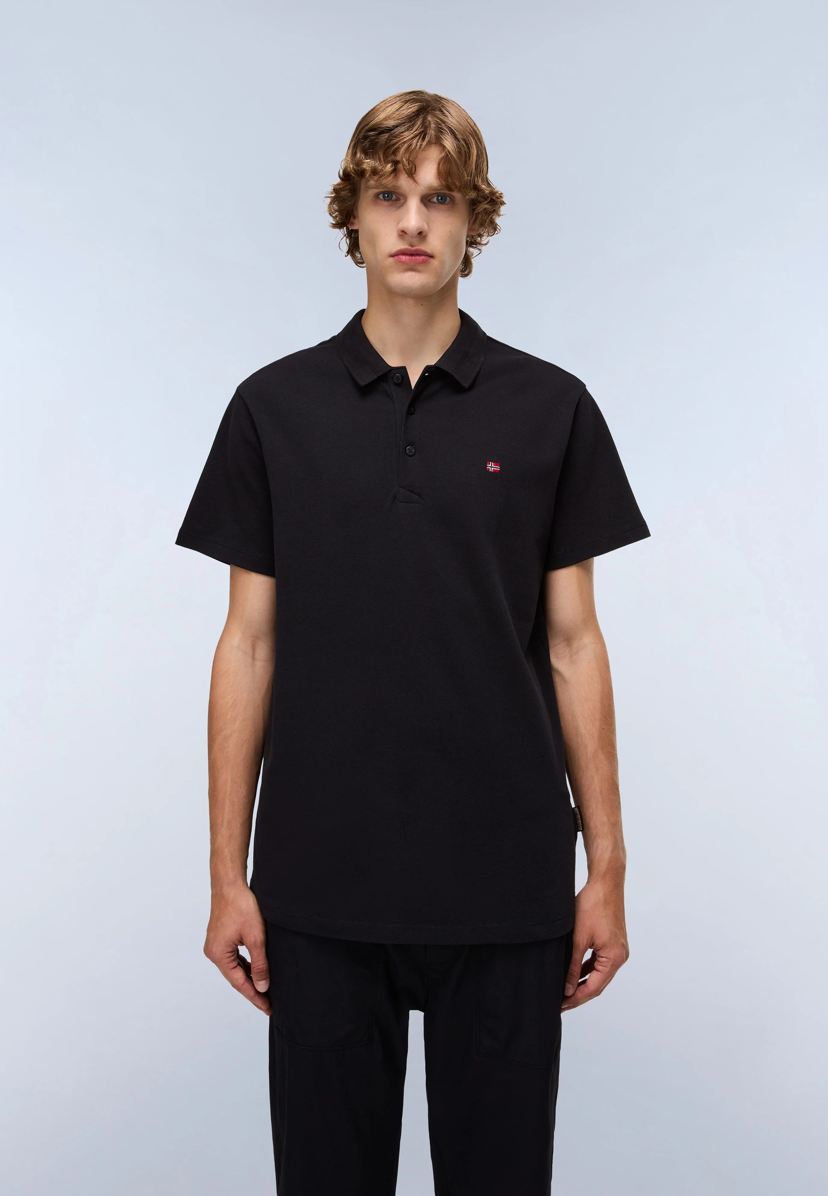 Polo EALIS SS in Black T-Shirts Napapijri